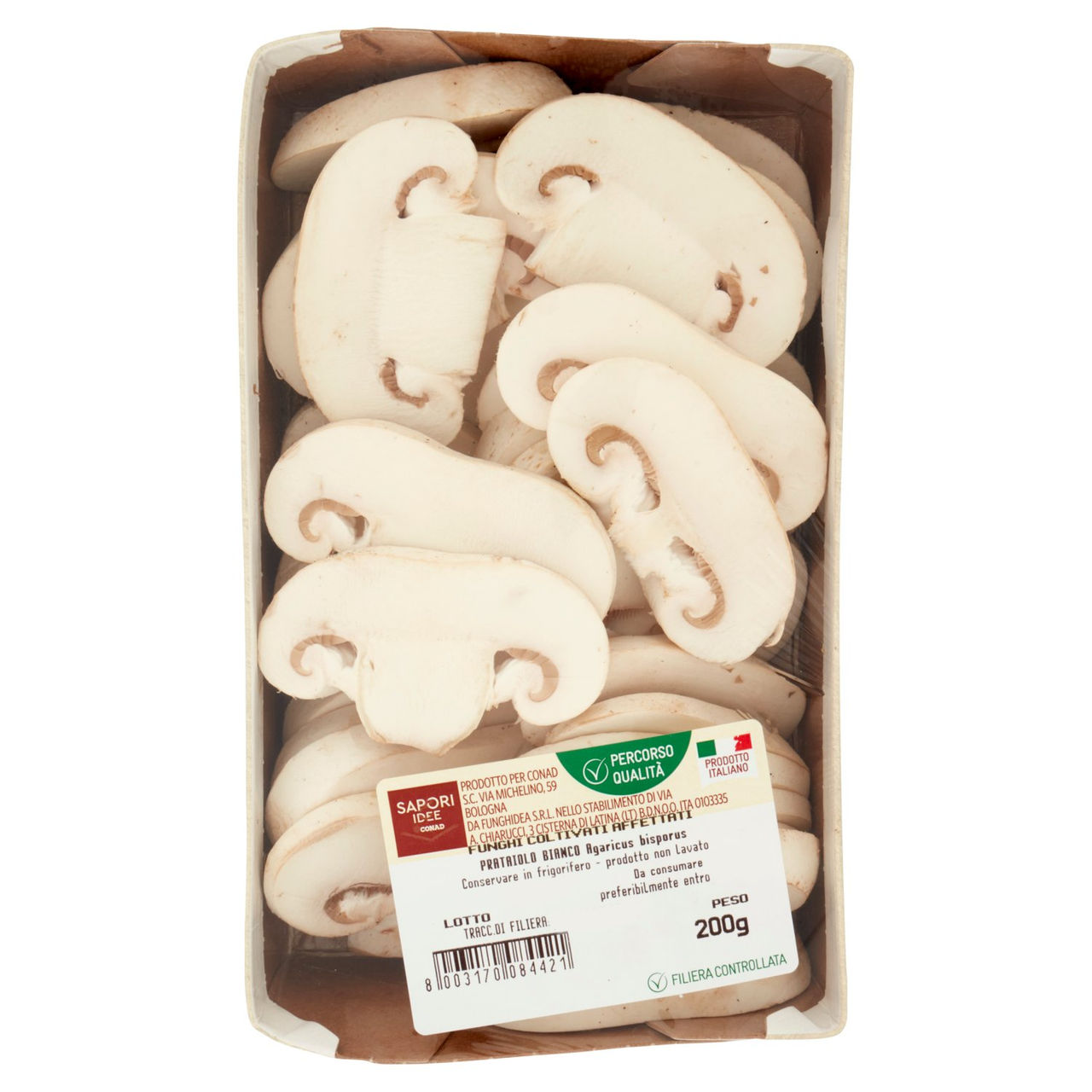 SAPORI & IDEE CONAD Percorso Qualità Funghi Coltivati Affettati 200 g