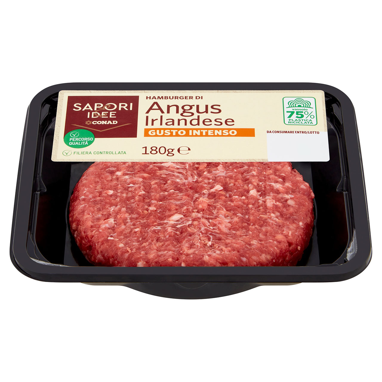 SAPORI & IDEE CONAD Percorso Qualità Hamburger di Angus Irlandese Gusto Intenso 180 g