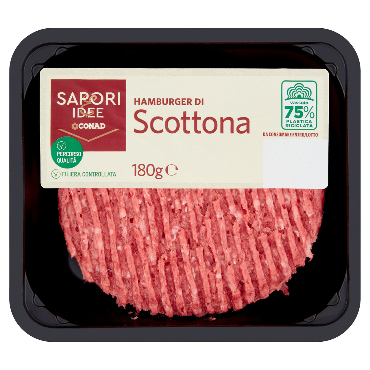 SAPORI & IDEE CONAD Percorso Qualità Hamburger di Scottona 180 g