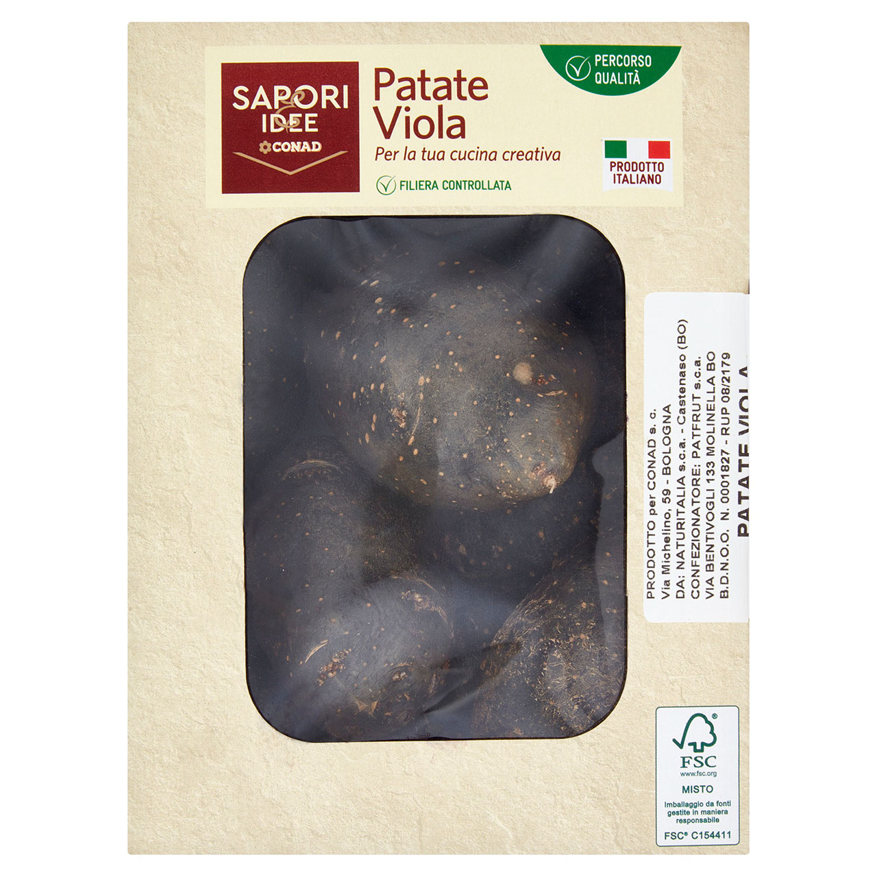 SAPORI & IDEE CONAD Percorso Qualità Patate Viola Italia Cal. 40/70 0,800 kg