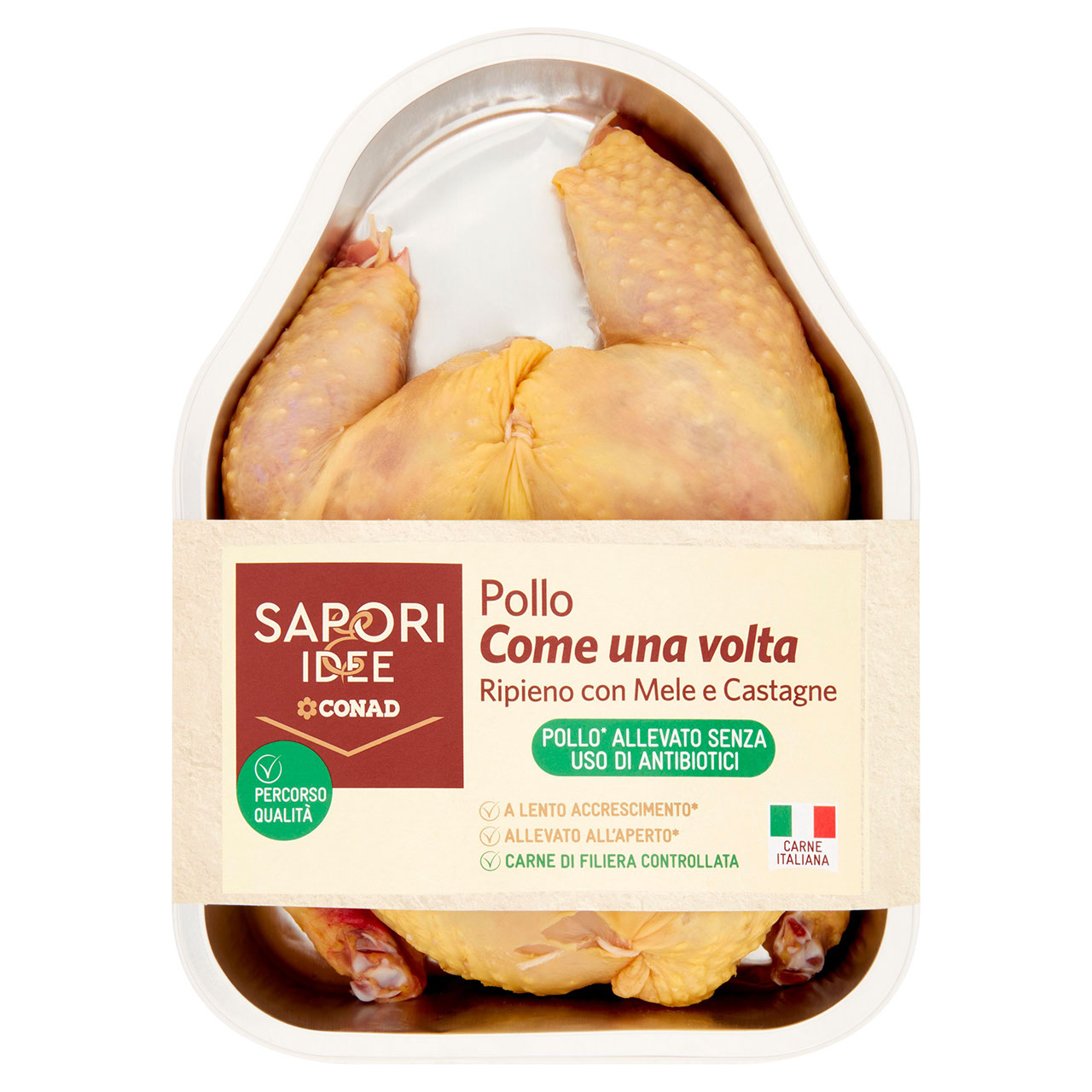 SAPORI & IDEE CONAD Percorso Qualità Pollo Come una volta Ripieno con Mele e Castagne 1,000 kg