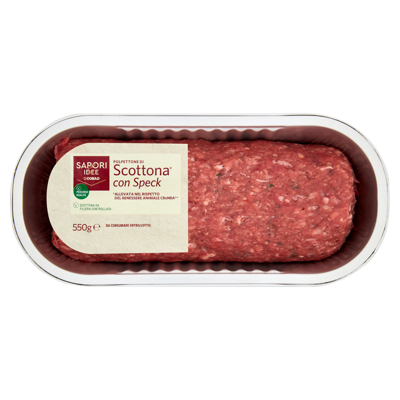 SAPORI & IDEE CONAD Percorso Qualità Polpettone di Scottona* benessere con Speck 550 g