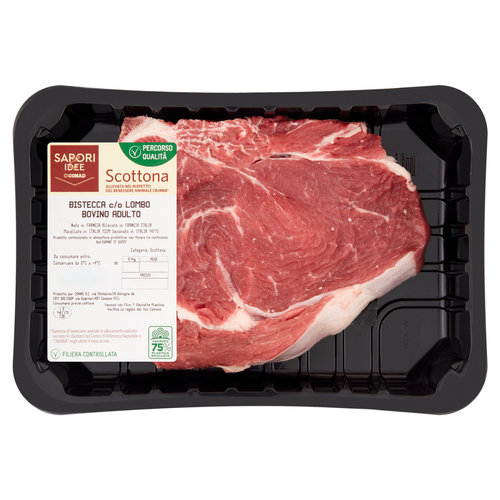 SAPORI & IDEE CONAD Percorso Qualità Scottona Bistecca c/o Lombo Bovino Adulto benessere