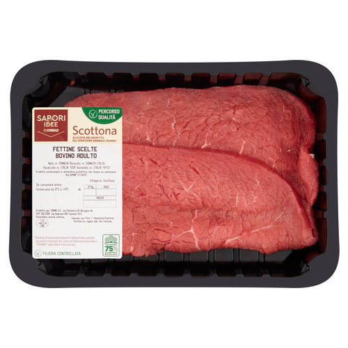 SAPORI & IDEE CONAD Percorso Qualità Scottona Fettine Scelte Bovino Adulto benessere