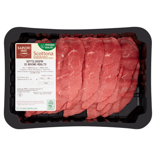 SAPORI & IDEE CONAD Percorso Qualità Scottona Sottilissima di Bovino Adulto benessere