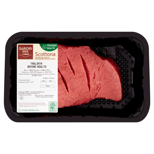 SAPORI & IDEE CONAD Percorso Qualità Scottona Tagliata Bovino Adulto benessere