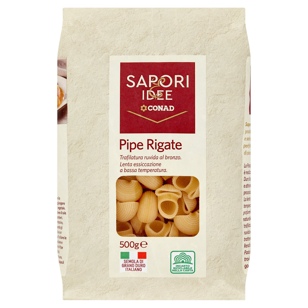 SAPORI & IDEE CONAD Pipe Rigate 500 g