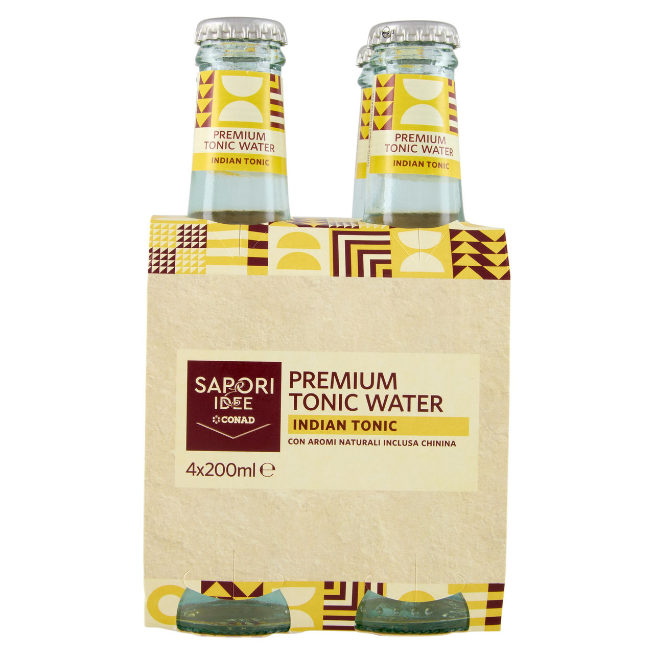 SAPORI & IDEE CONAD Premium Tonic Water Indian Tonic 4 x 200 ml