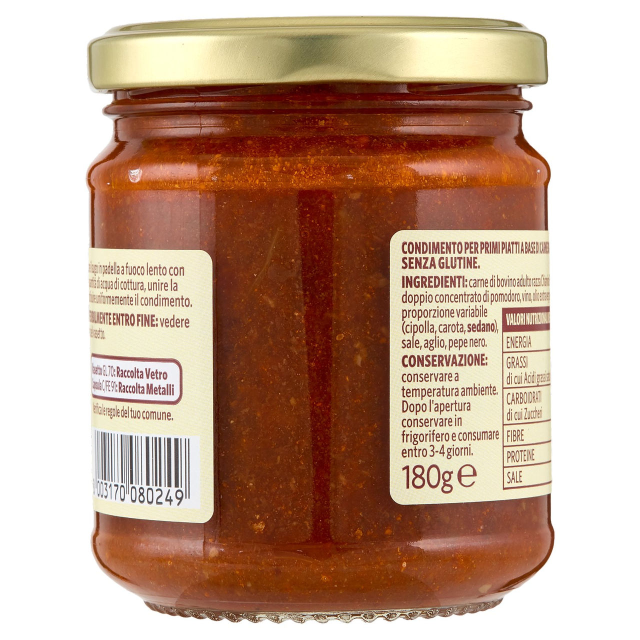 Ragù di Carne di Chianina 180g Conad