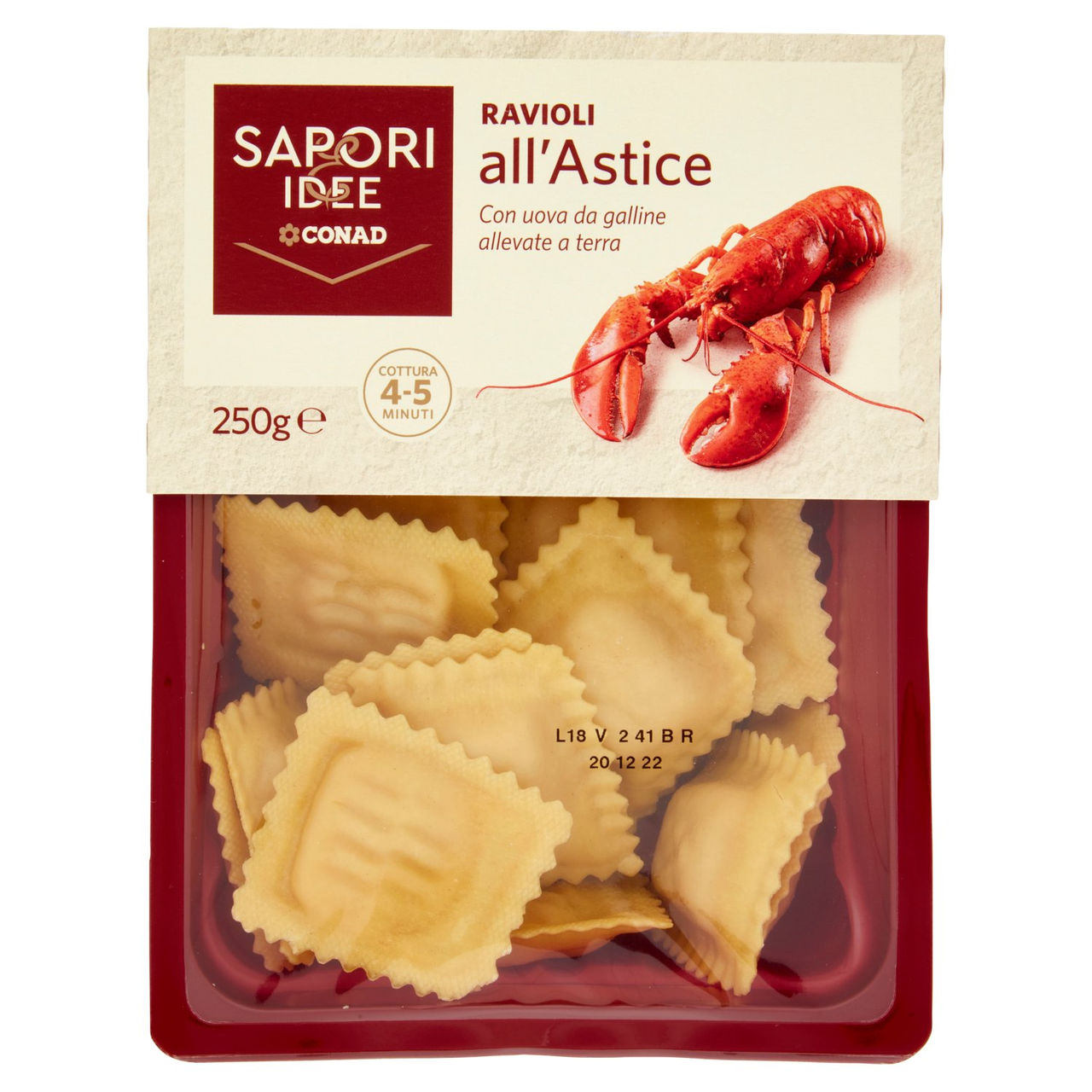 SAPORI & IDEE CONAD Ravioli all'Astice 250 g