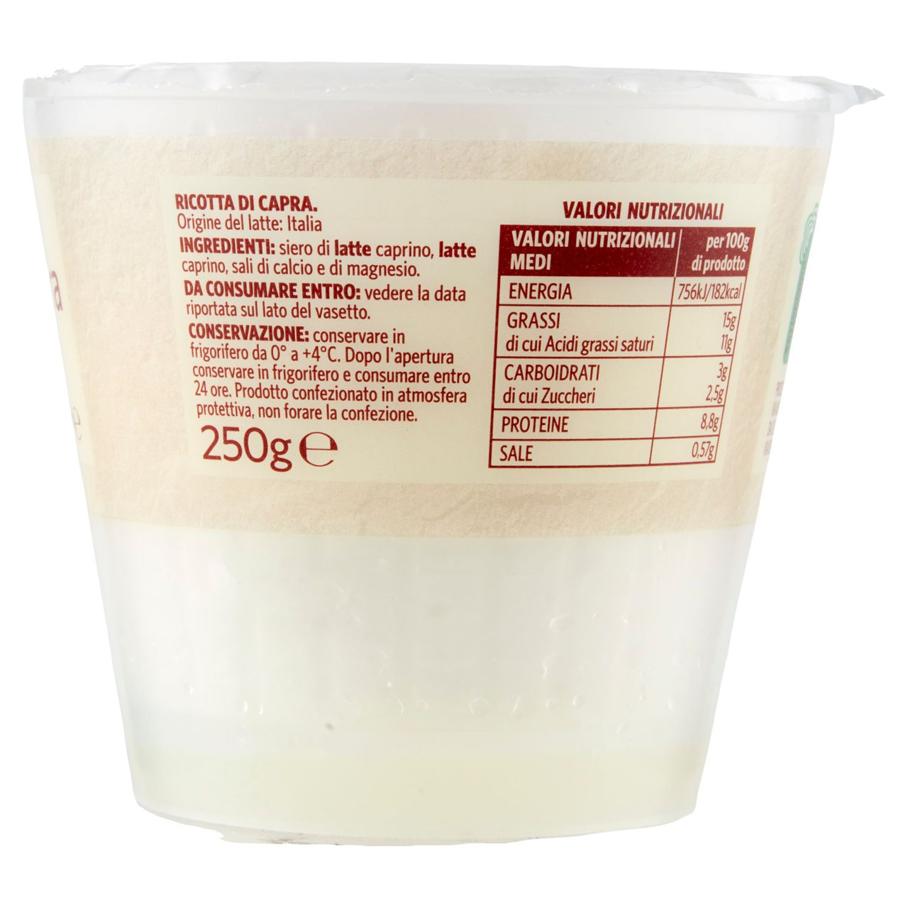 SAPORI & IDEE CONAD Ricotta di Capra 250 g