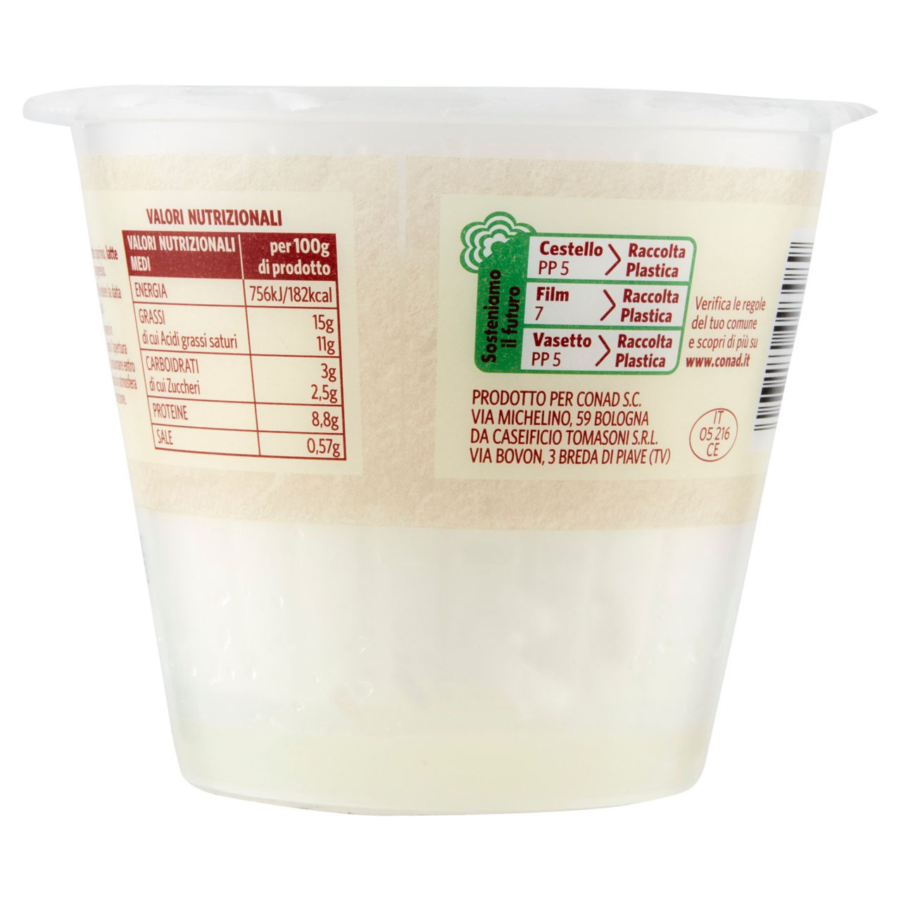 SAPORI & IDEE CONAD Ricotta di Capra 250 g