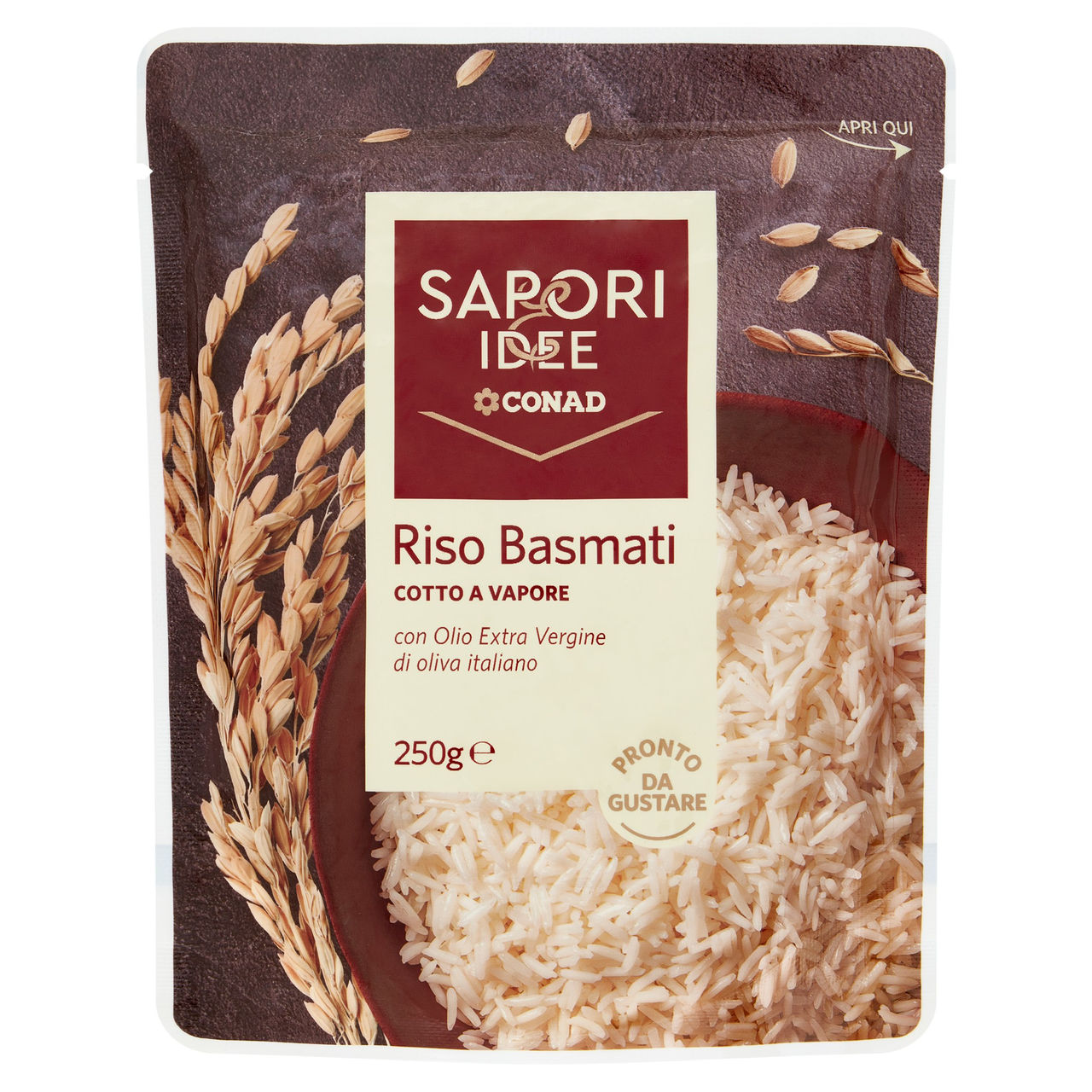 SAPORI & IDEE CONAD Riso Basmati Cotto a Vapore 250 g