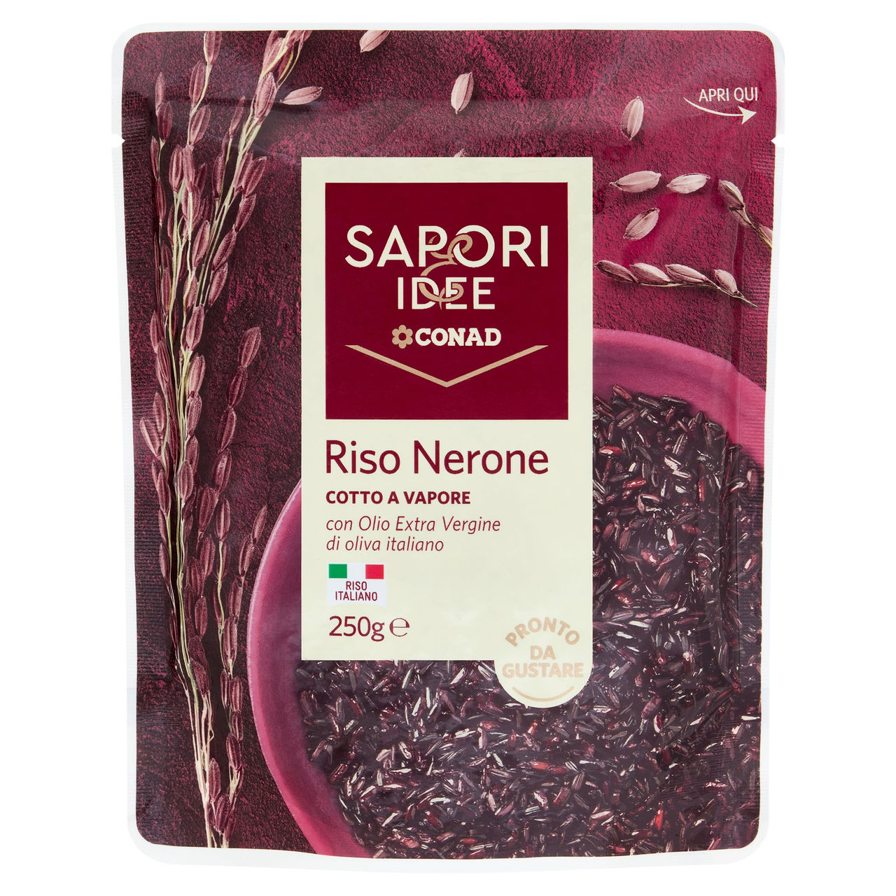 SAPORI & IDEE CONAD Riso Nerone Cotto a Vapore 250 g