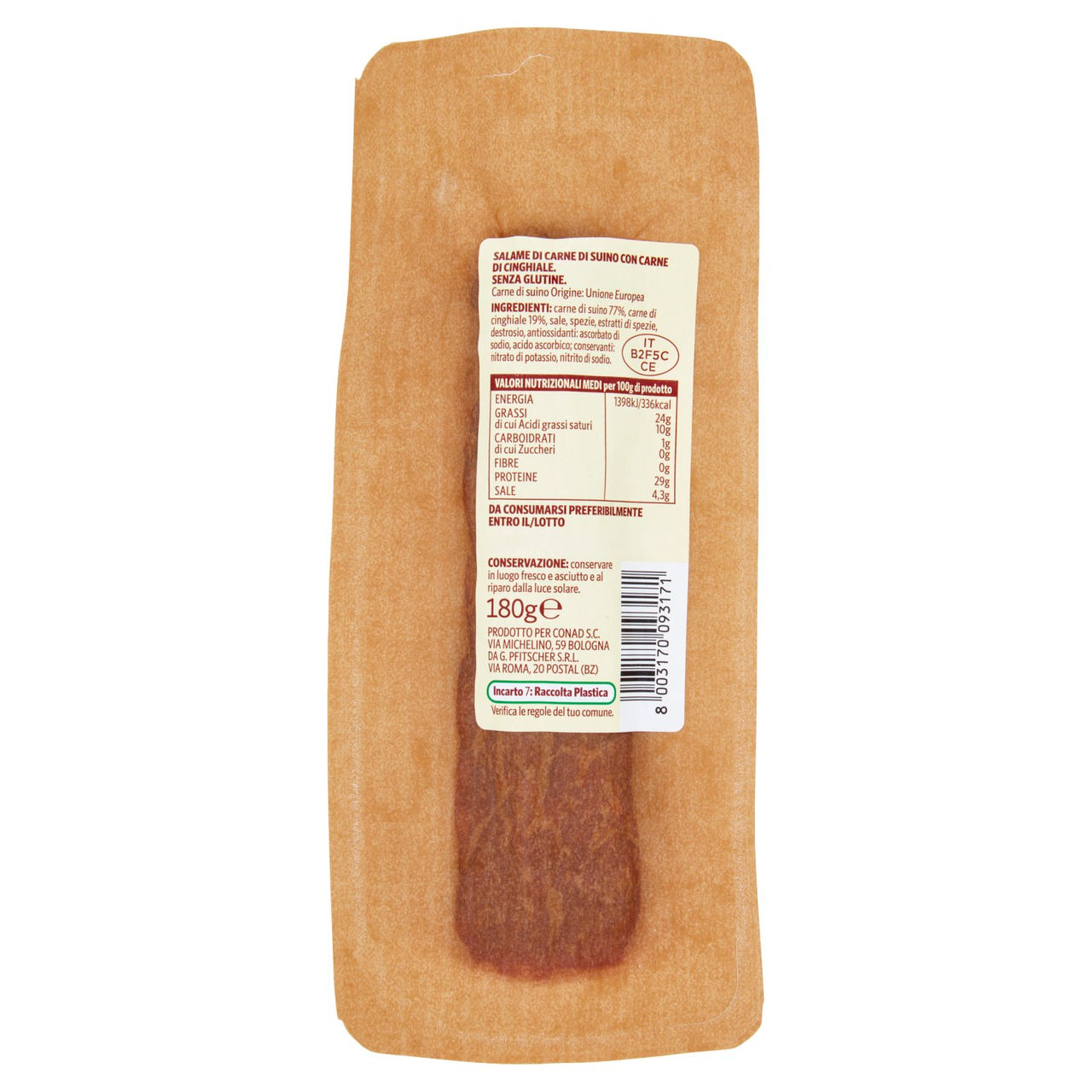SAPORI & IDEE CONAD Salame con Cinghiale 180 g