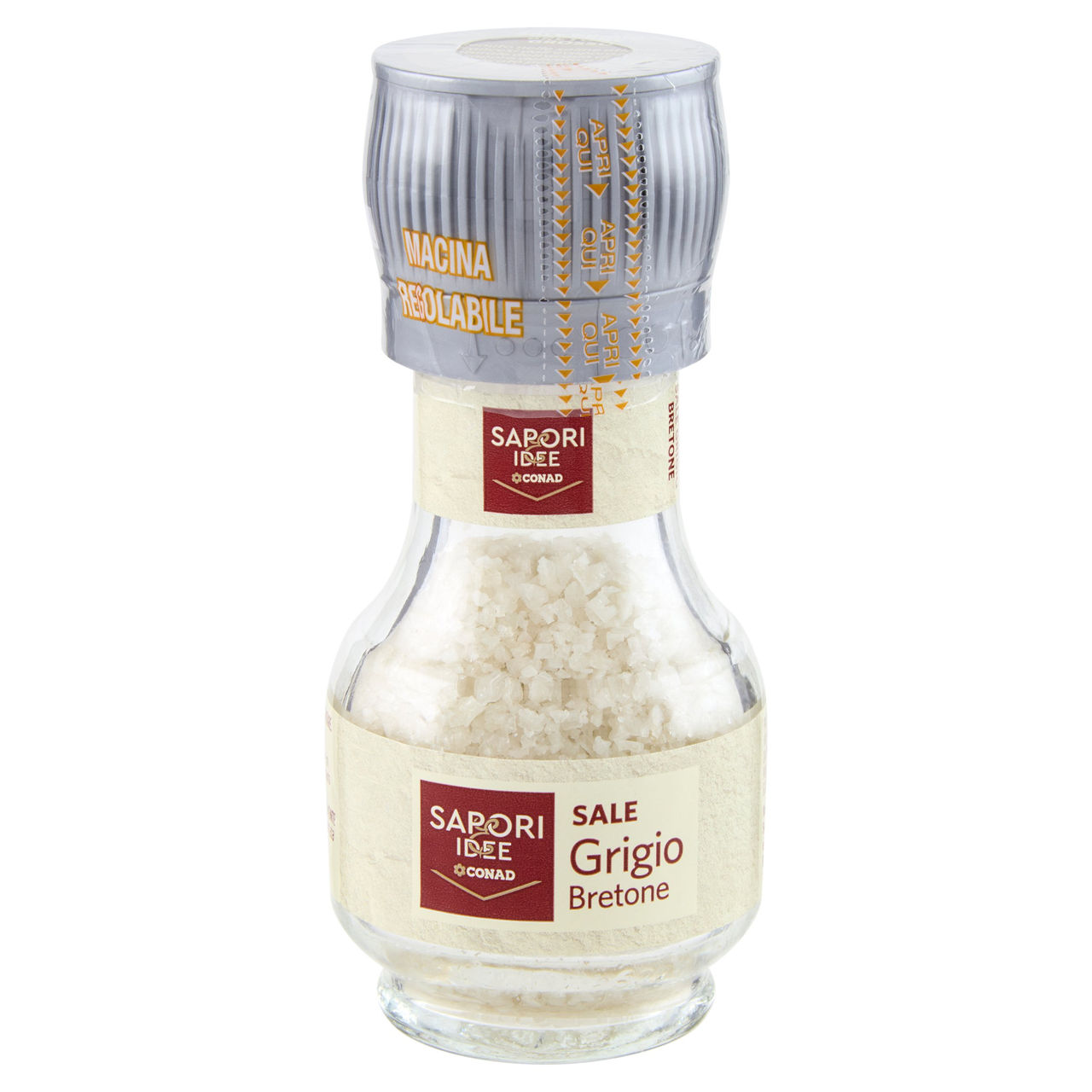 SAPORI & IDEE CONAD Sale Grigio Bretone con Macinino Macina Regolabile 70 g