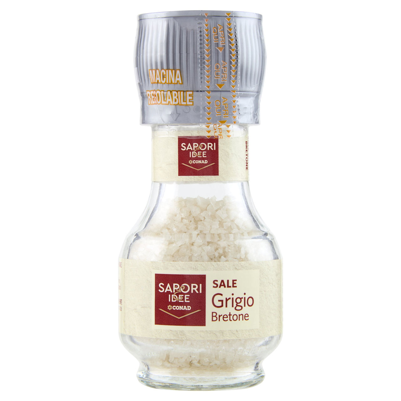 SAPORI & IDEE CONAD Sale Grigio Bretone con Macinino Macina Regolabile 70 g