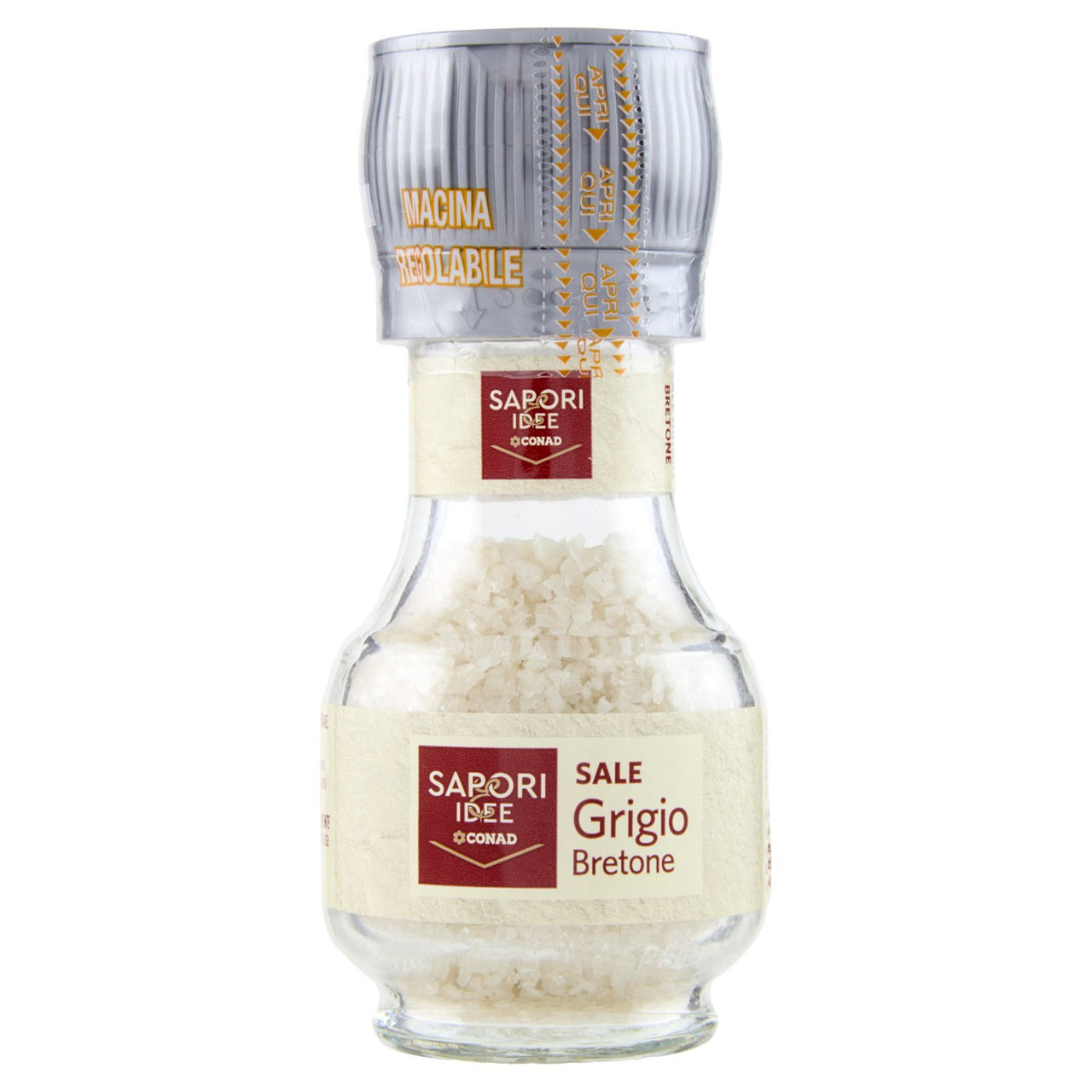 SAPORI & IDEE CONAD Sale Grigio Bretone con Macinino Macina Regolabile 70 g