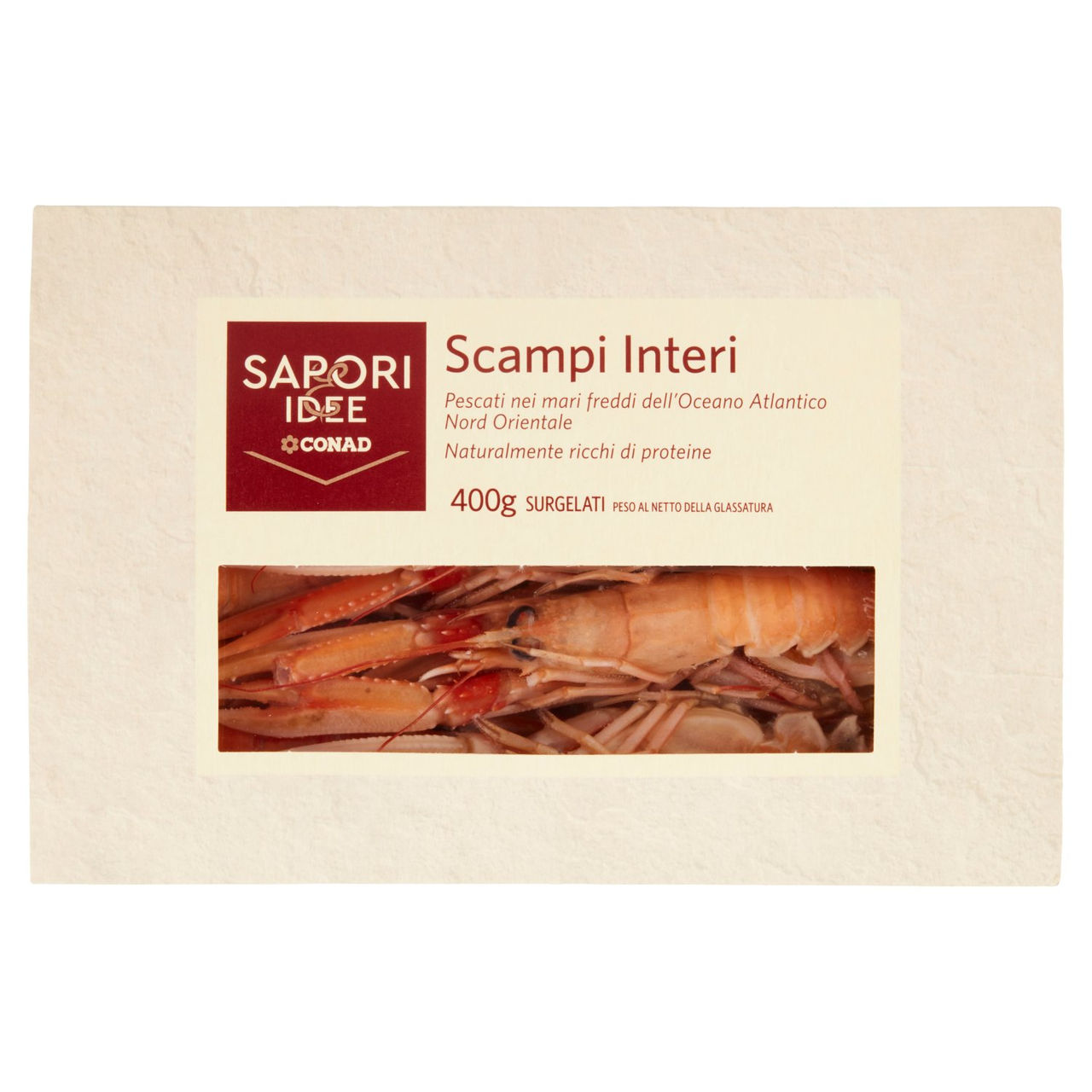 SAPORI & IDEE CONAD Scampi Interi Surgelati 400 g