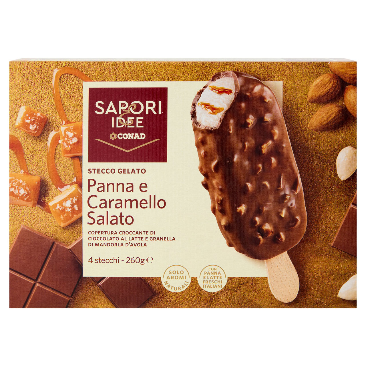 Stecco gelato Panna e Caramello Sapori e Idee