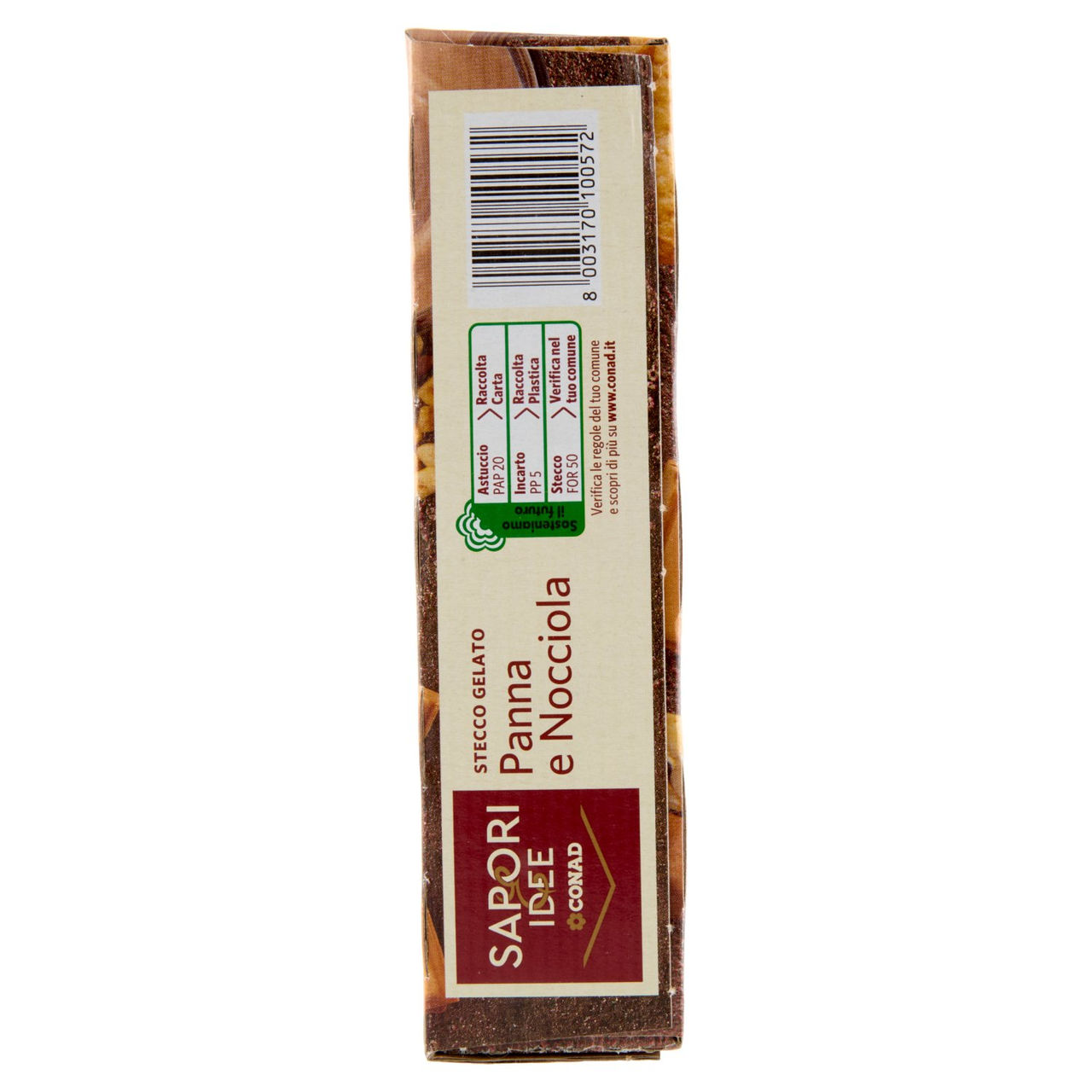 SAPORI & IDEE CONAD Stecco Gelato Panna e Nocciola 4 x 65 g