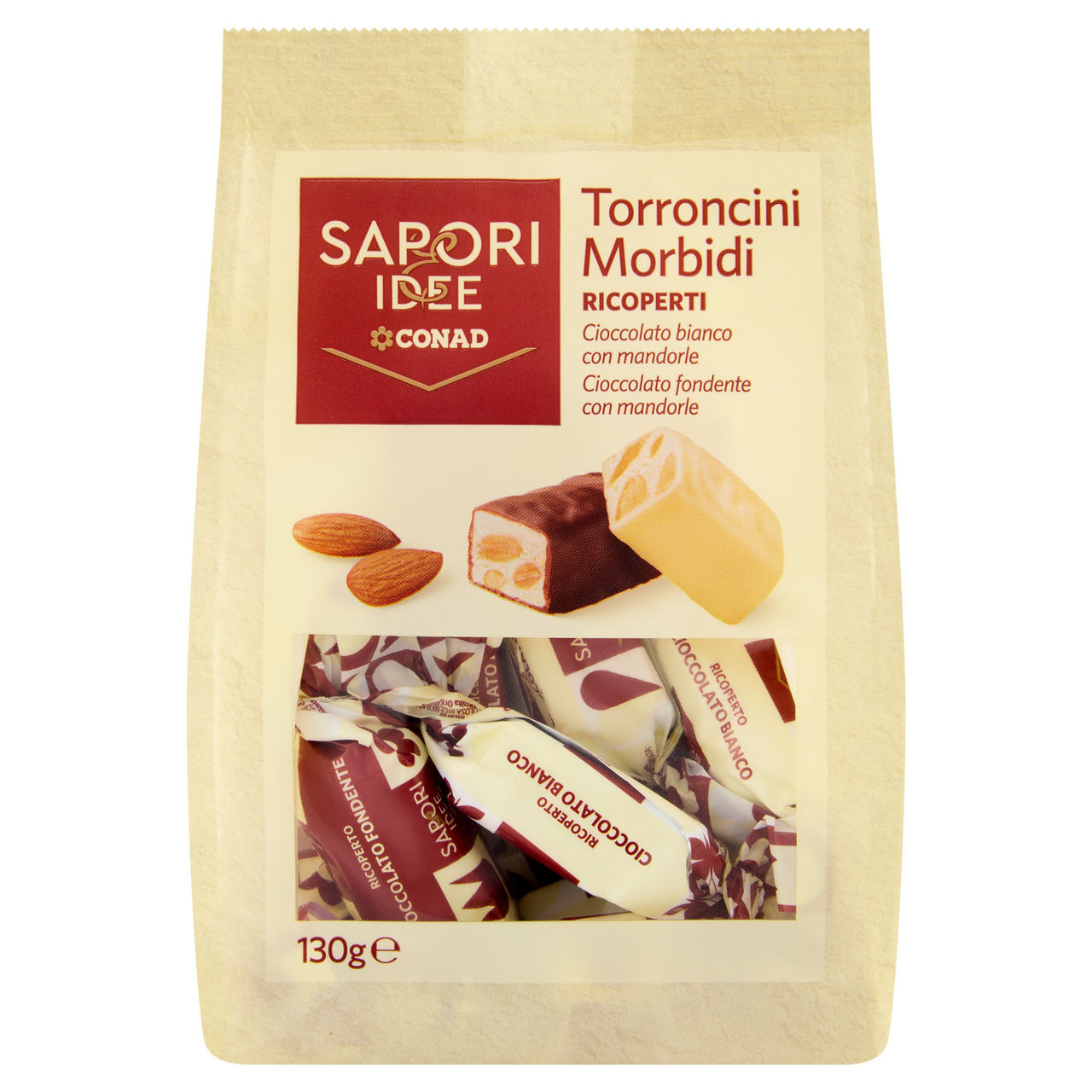 SAPORI & IDEE CONAD Torroncini Morbidi Ricoperti 130 g