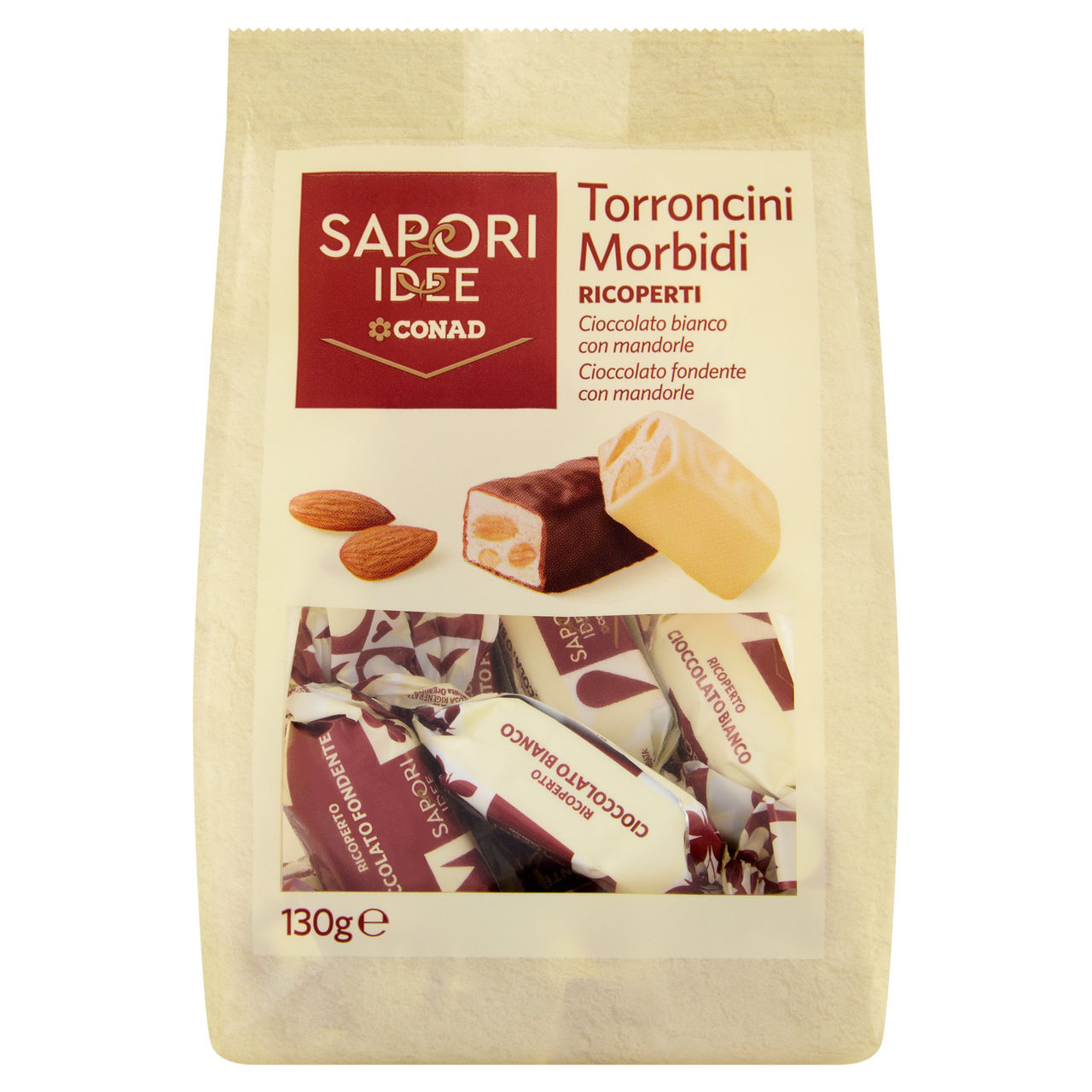 SAPORI & IDEE CONAD Torroncini Morbidi Ricoperti 130 g