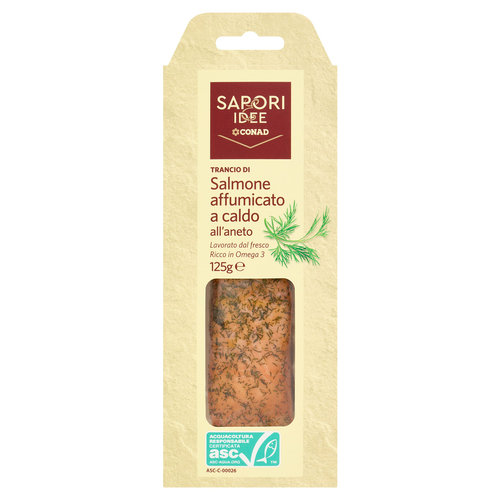 SAPORI & IDEE CONAD Trancio di Salmone affumicato a caldo all'aneto 125 g