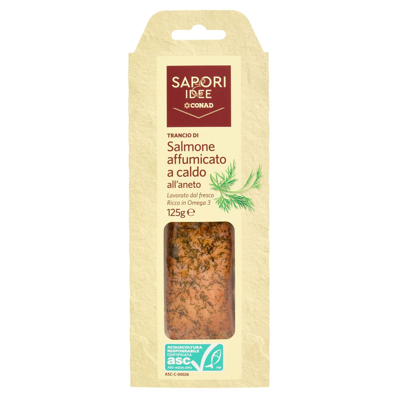 SAPORI & IDEE CONAD Trancio di Salmone affumicato a caldo all'aneto 125 g