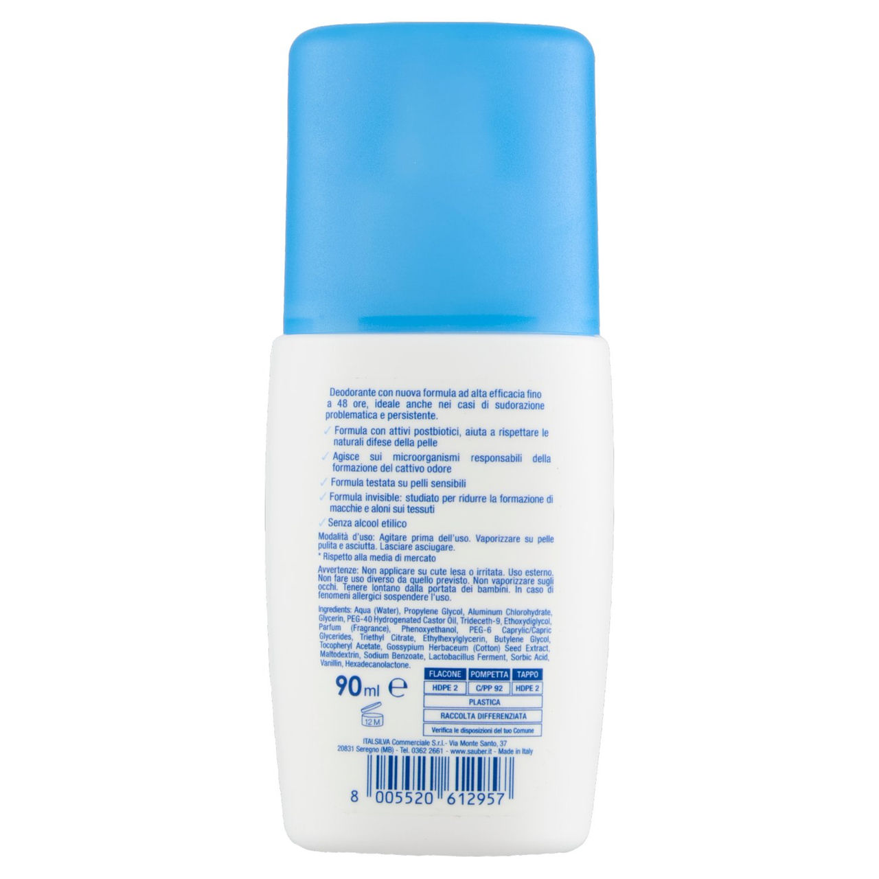 Sauber DeoCare pelli sensibili Vapo 90 ml