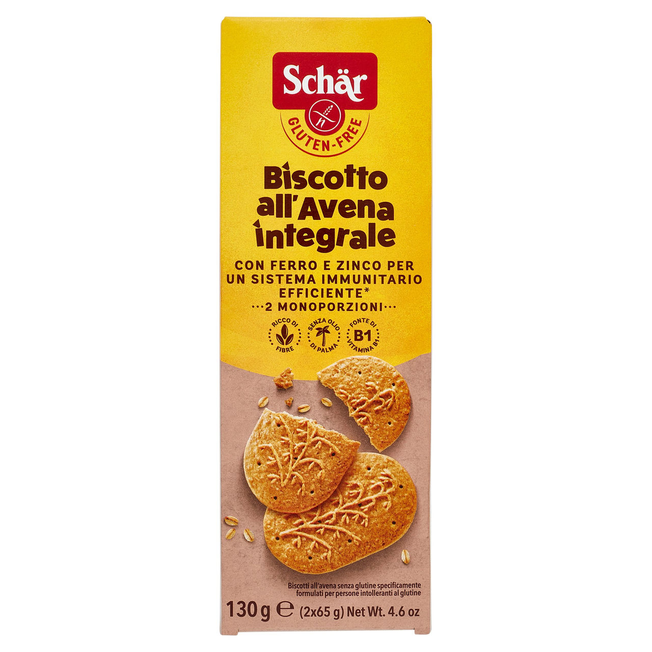 Schär Biscotto all'Avena integrale 2 x 65 g