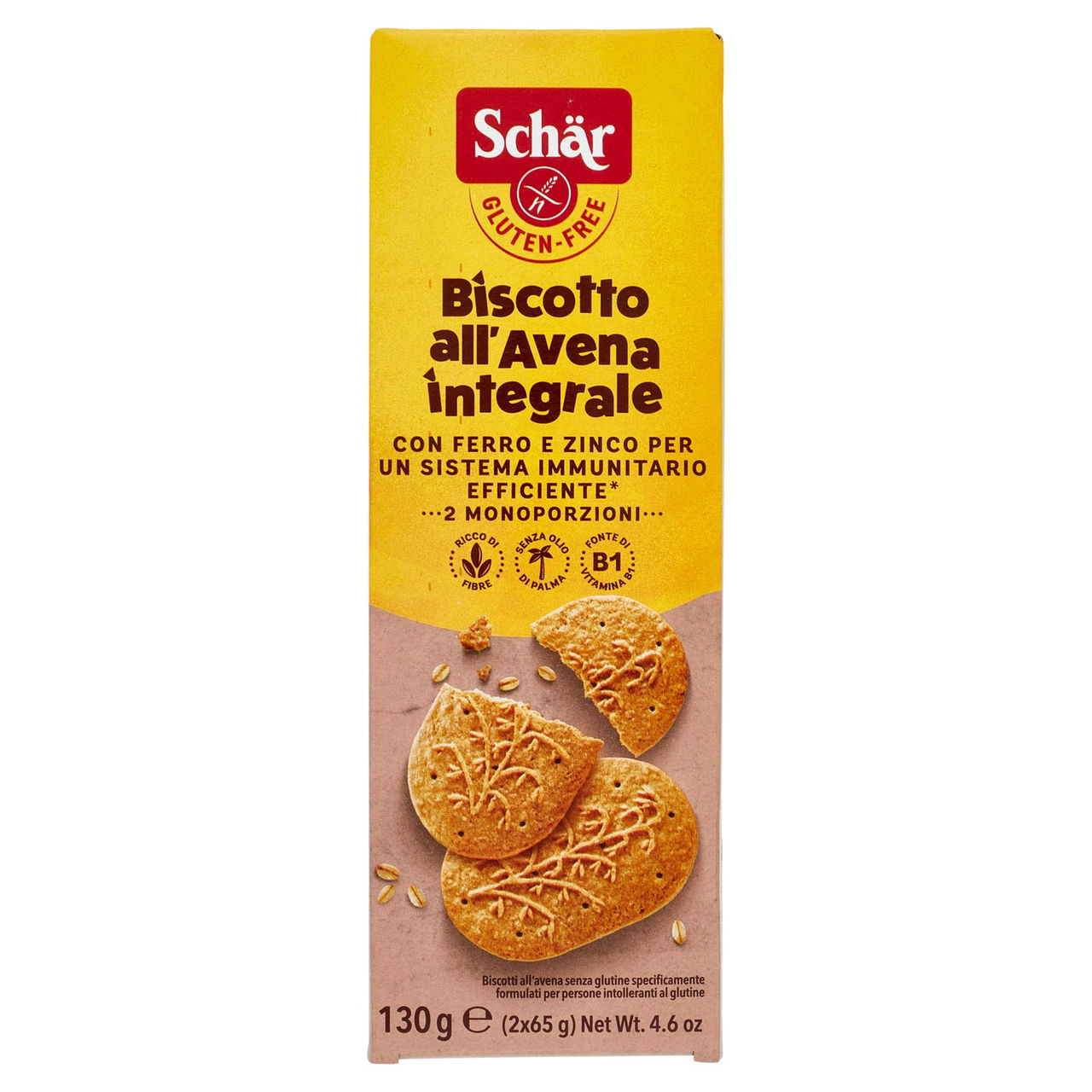 Schär Biscotto all'Avena integrale 2 x 65 g