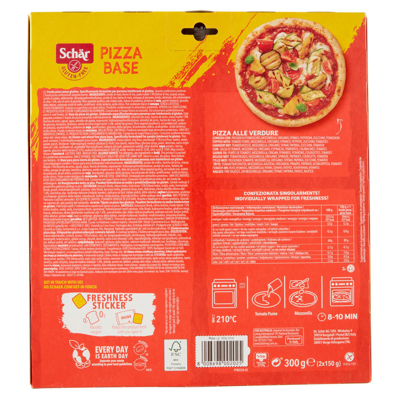 Schär Pizza Base 2 x 150 g