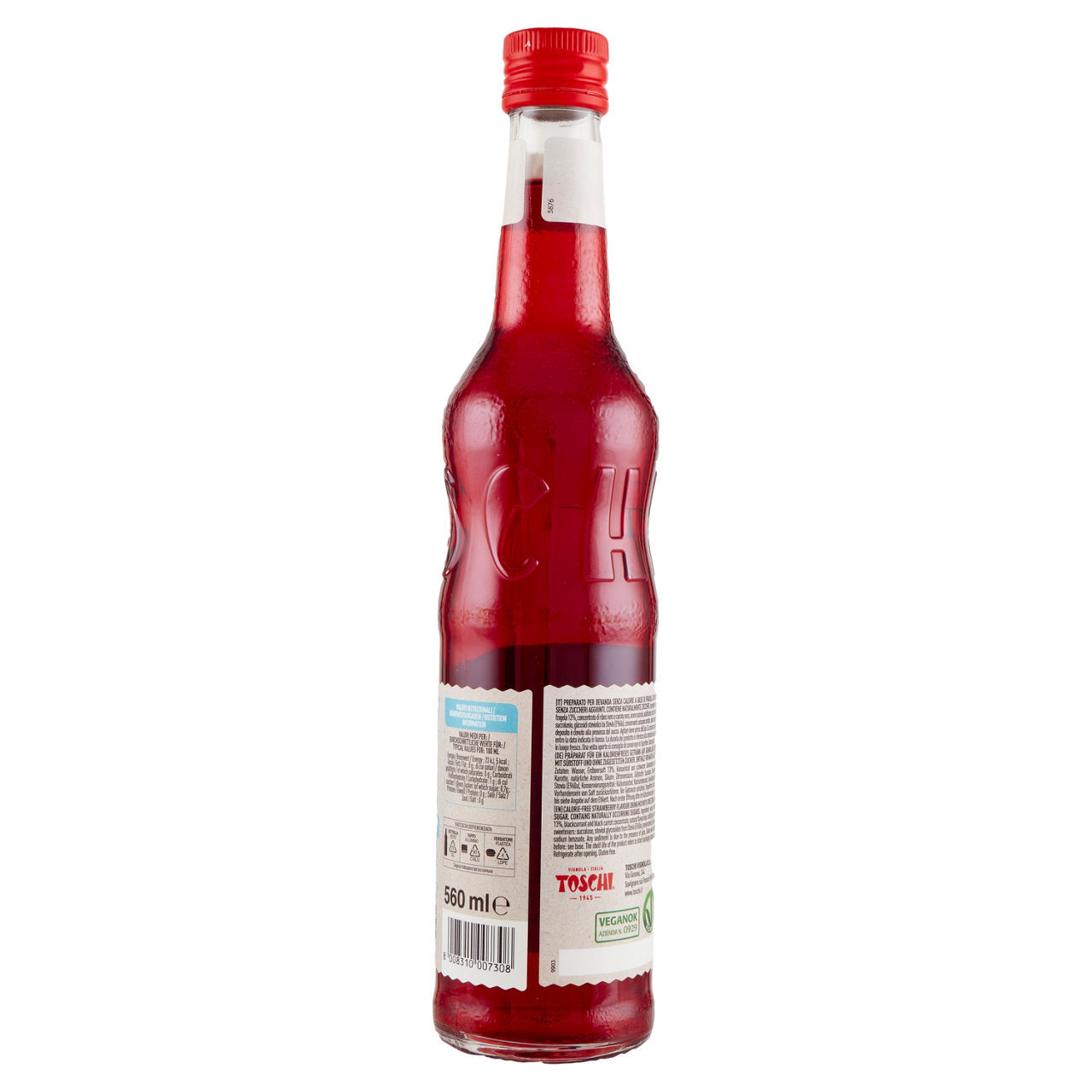 Sciroppo Zero  Toschi fragola 560 ml