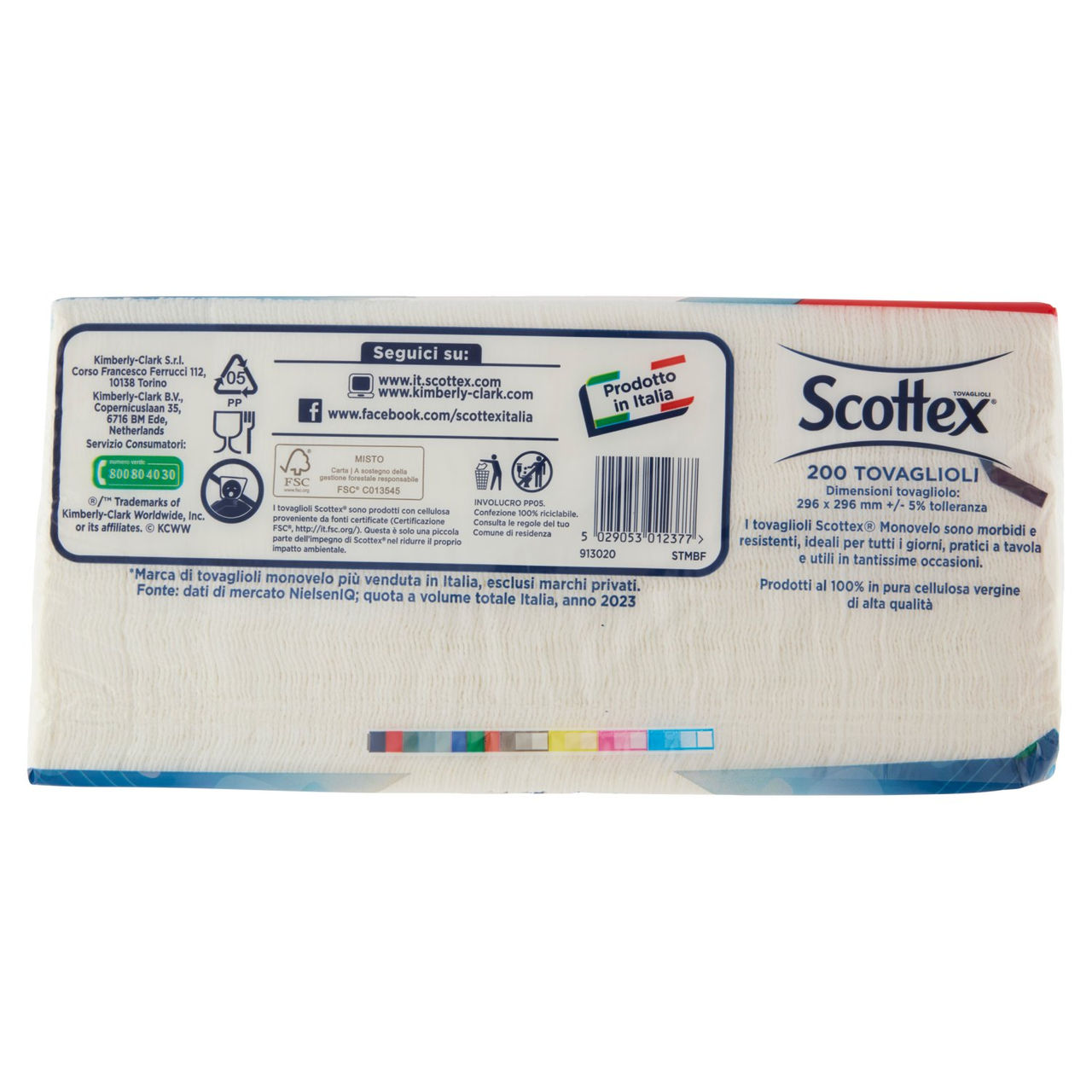 Scottex Tovaglioli Monovelo Bianchi 200 pz