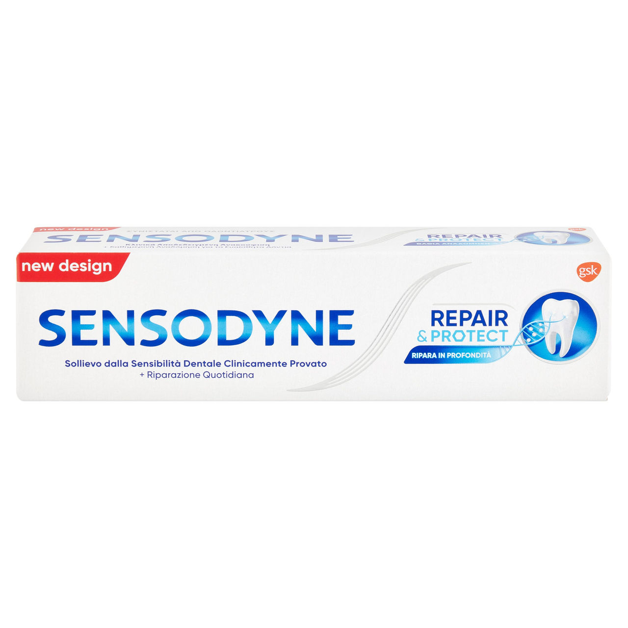 Sensodyne Repair & Protect dentifricio a base di calcio igiene dentale per denti sensibili 75 ml