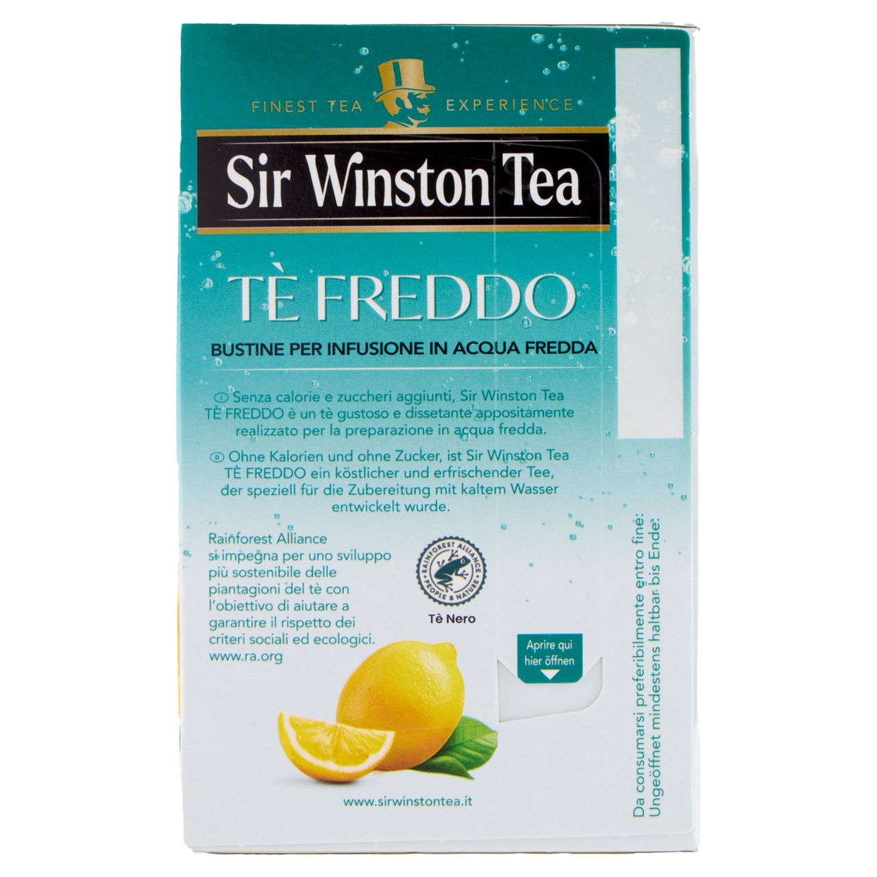 Sir Winston Tea Tè Freddo Ice Tea Limone 18 x 2,5 g