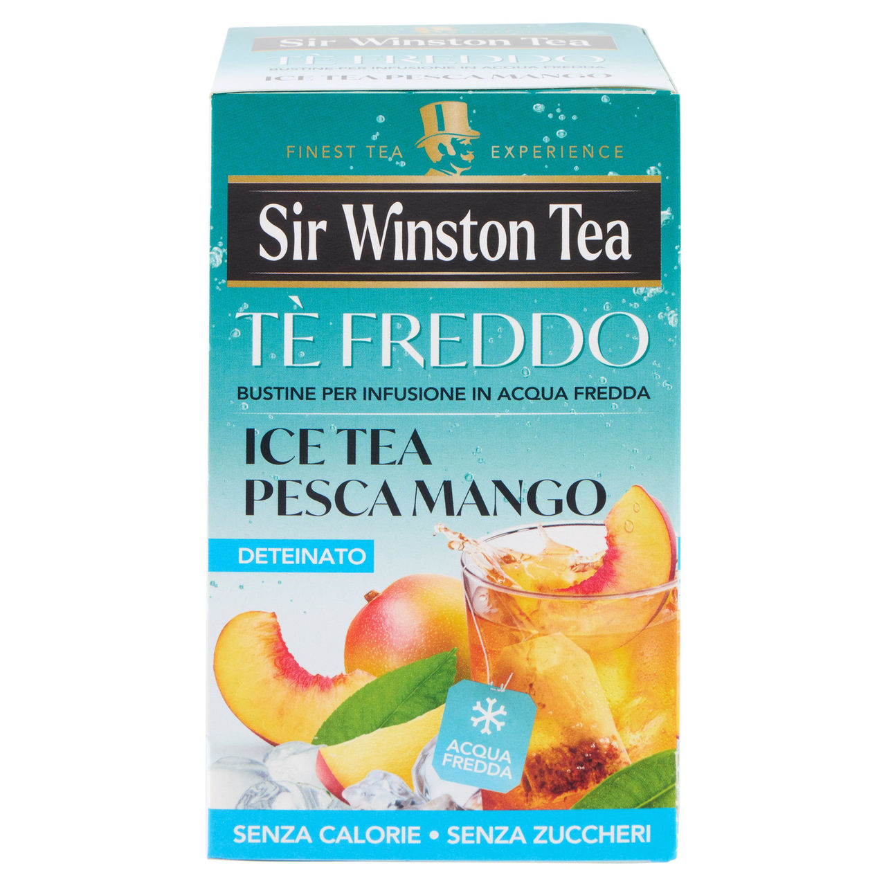 Sir Winston Tea Tè Freddo Ice Tea Pesca Mango Deteinato 18 x 2,5 g