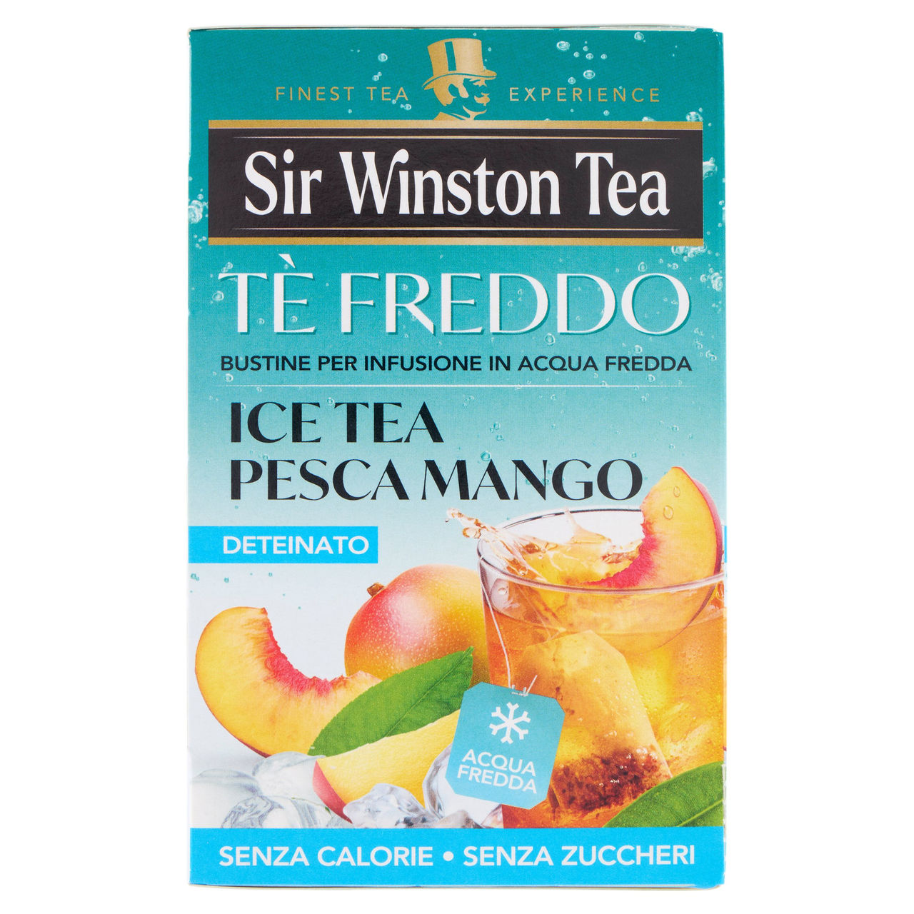 Sir Winston Tea Tè Freddo Ice Tea Pesca Mango Deteinato 18 x 2,5 g