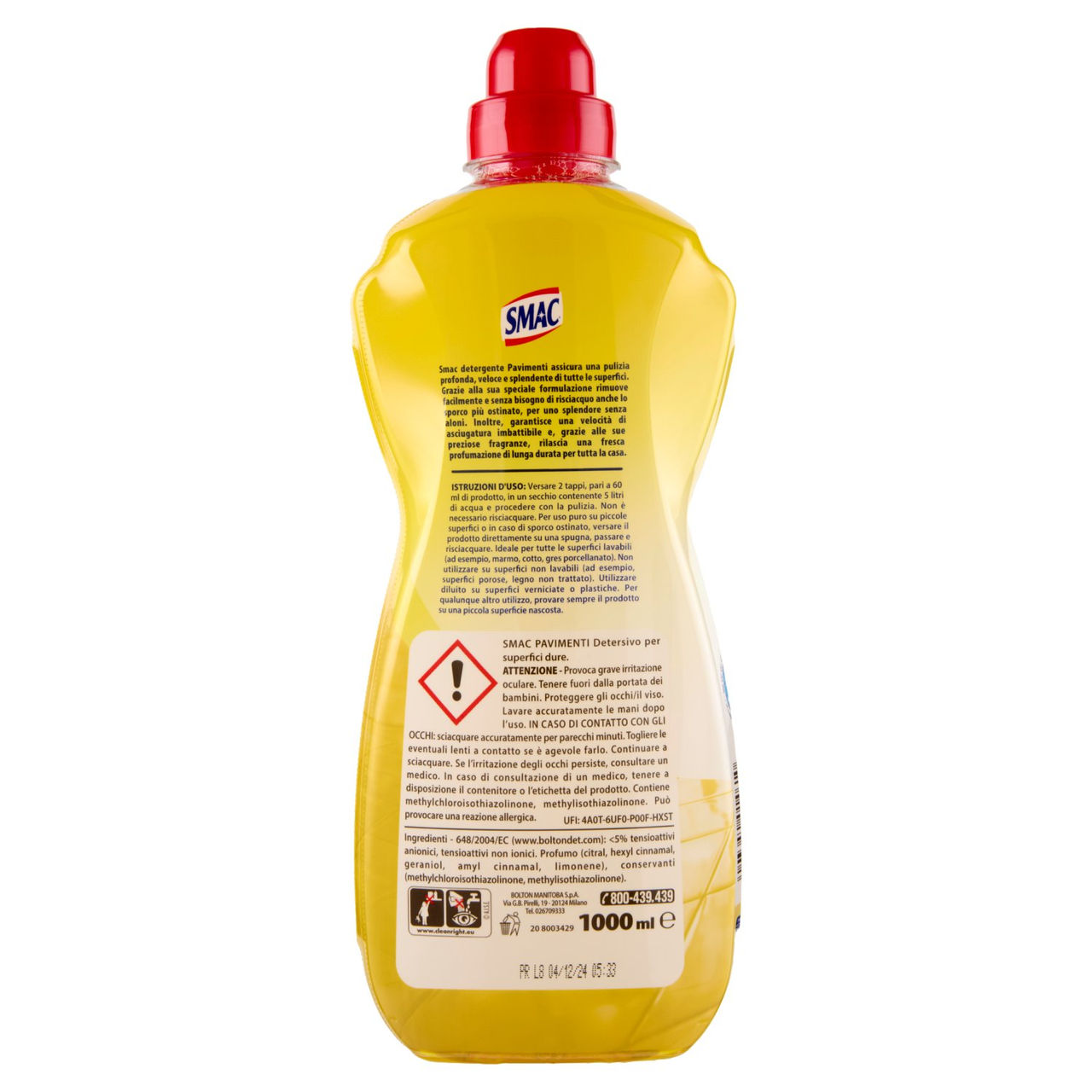 Smac Pavimenti Profumo di Agrumi 1000 ml