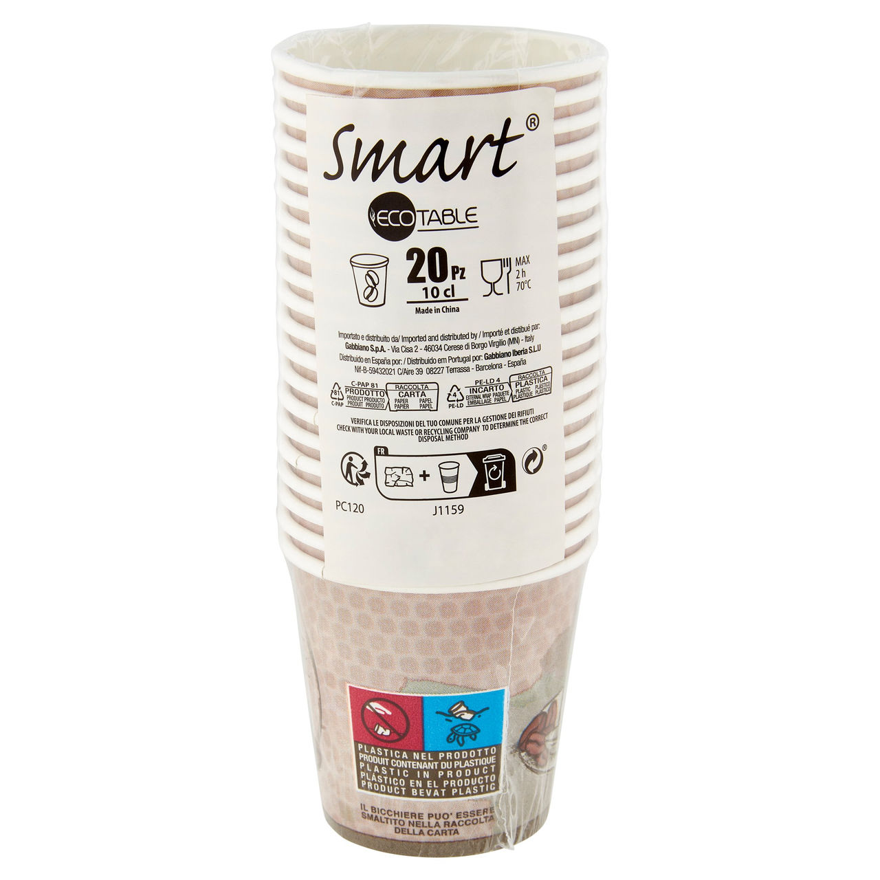 Smart Ecotable Bicchieri 10 cl 20 pz