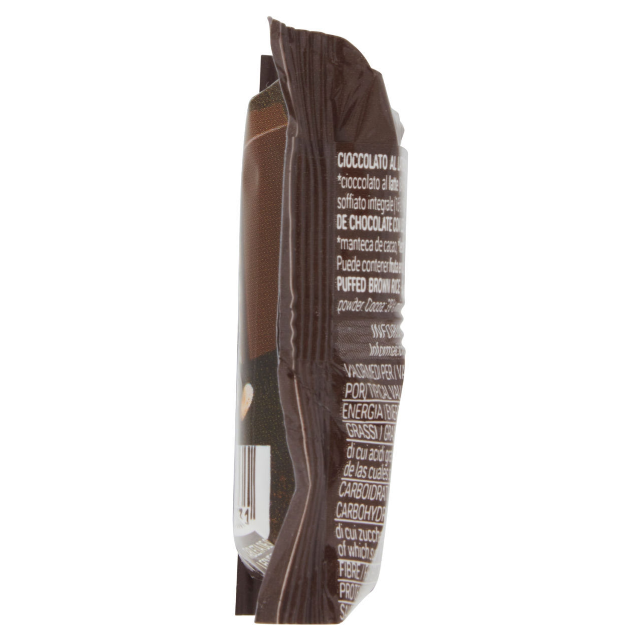 Soffio di riso monoporzione Sarchio con cioccolato latte finissimo senza glutine bio 25 g