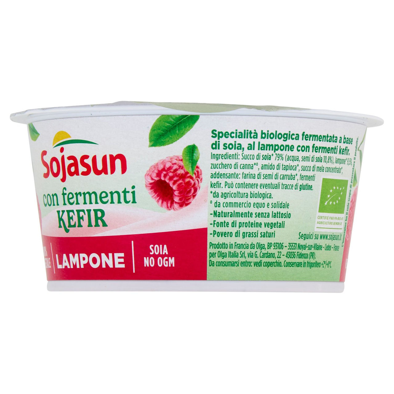 Sojasun con fermenti Kefir Lampone 140 g
