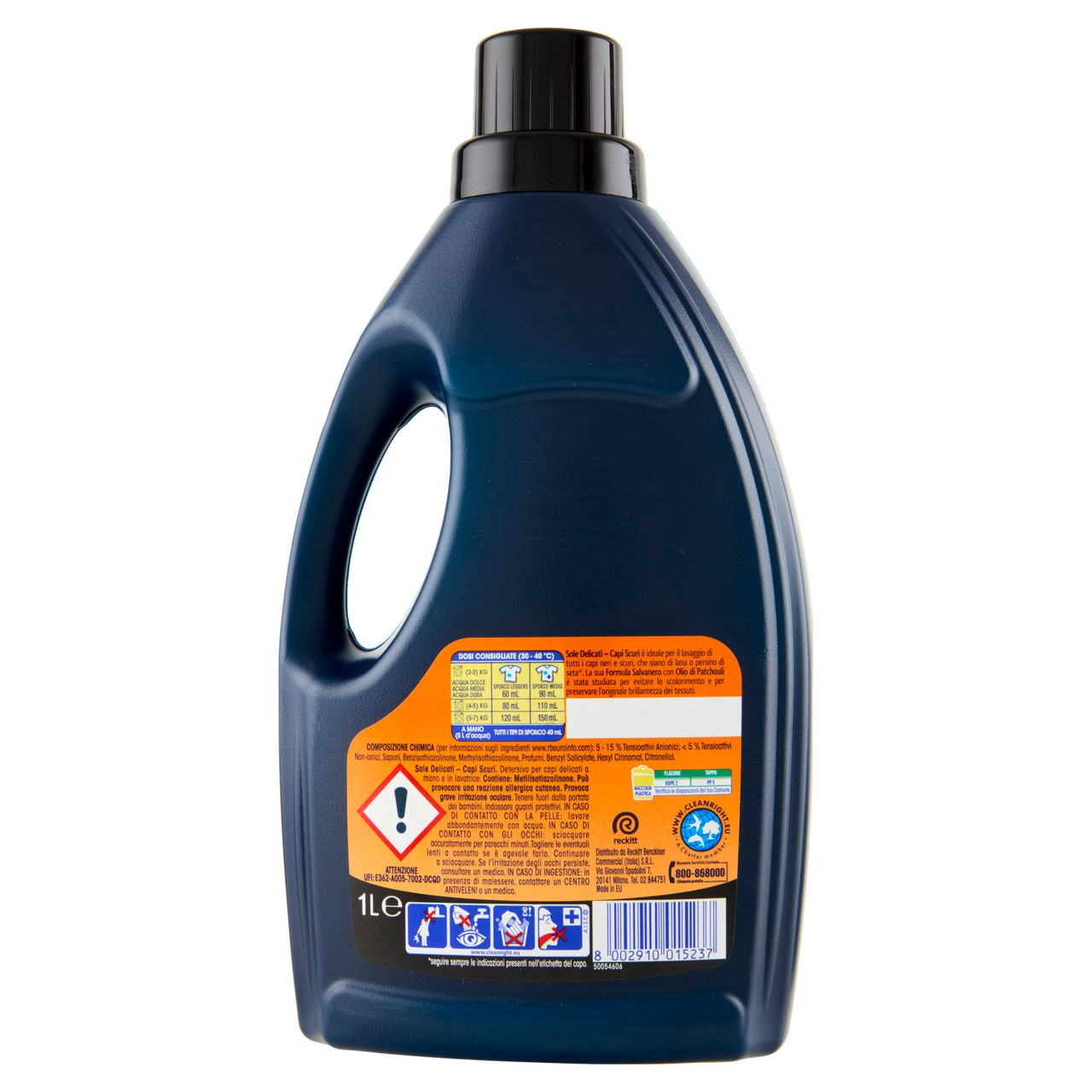 Sole Detersivo lavatrice Capi Scuri 16 lavaggi 1 L