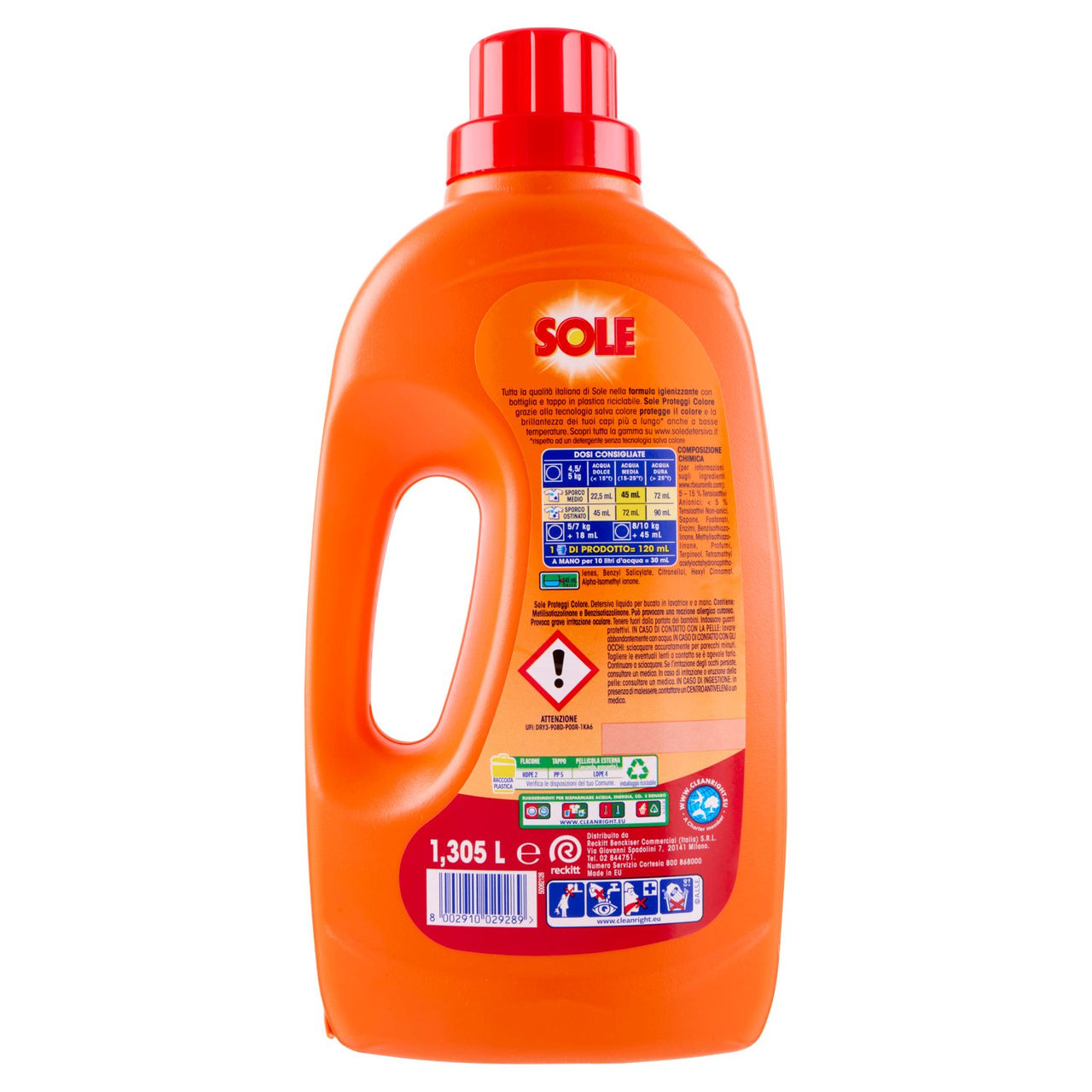 Sole Detersivo lavatrice Proteggi Colore 29 lavaggi 1,305 L