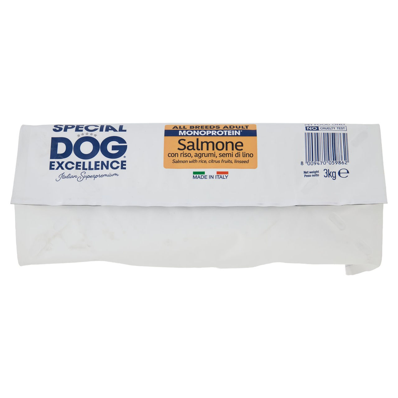 Special Dog Excellence All Breeds Adult Monoprotein Salmone con riso, agrumi, semi di lino 3 kg