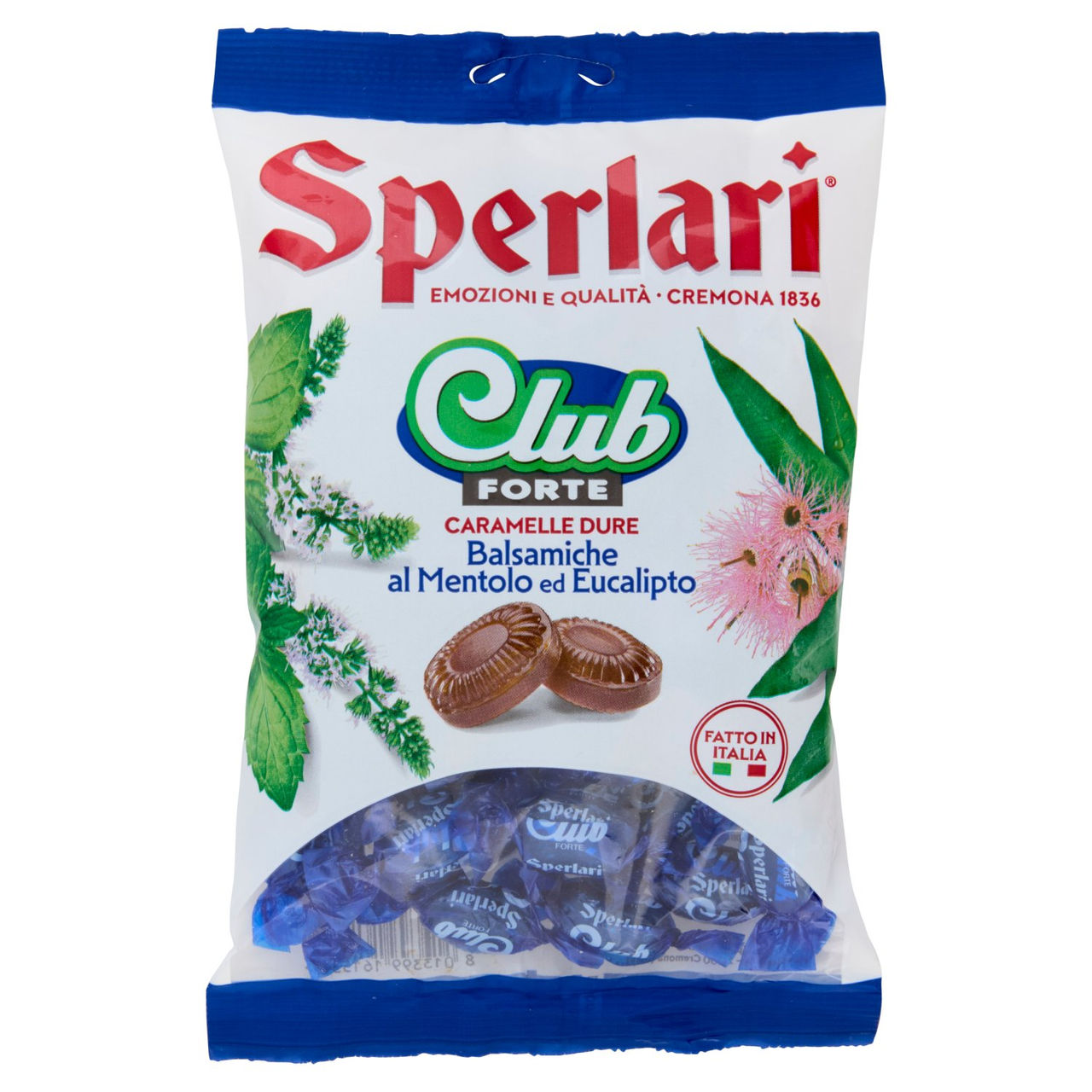 Sperlari Club Forte Caramelle Dure Balsamiche al Mentolo ed Eucalipto 200 g