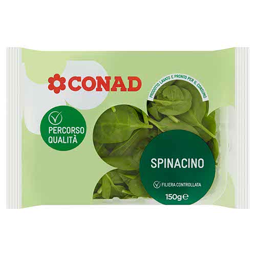 Spinacino vaschetta alta 150 g Percorso Qualità Conad