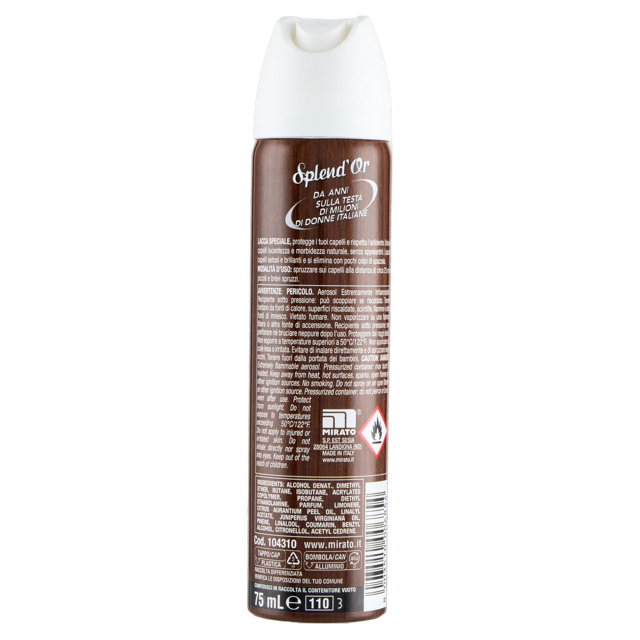 Splend'Or Lacca ecofix Fissaggio Forte 75 mL