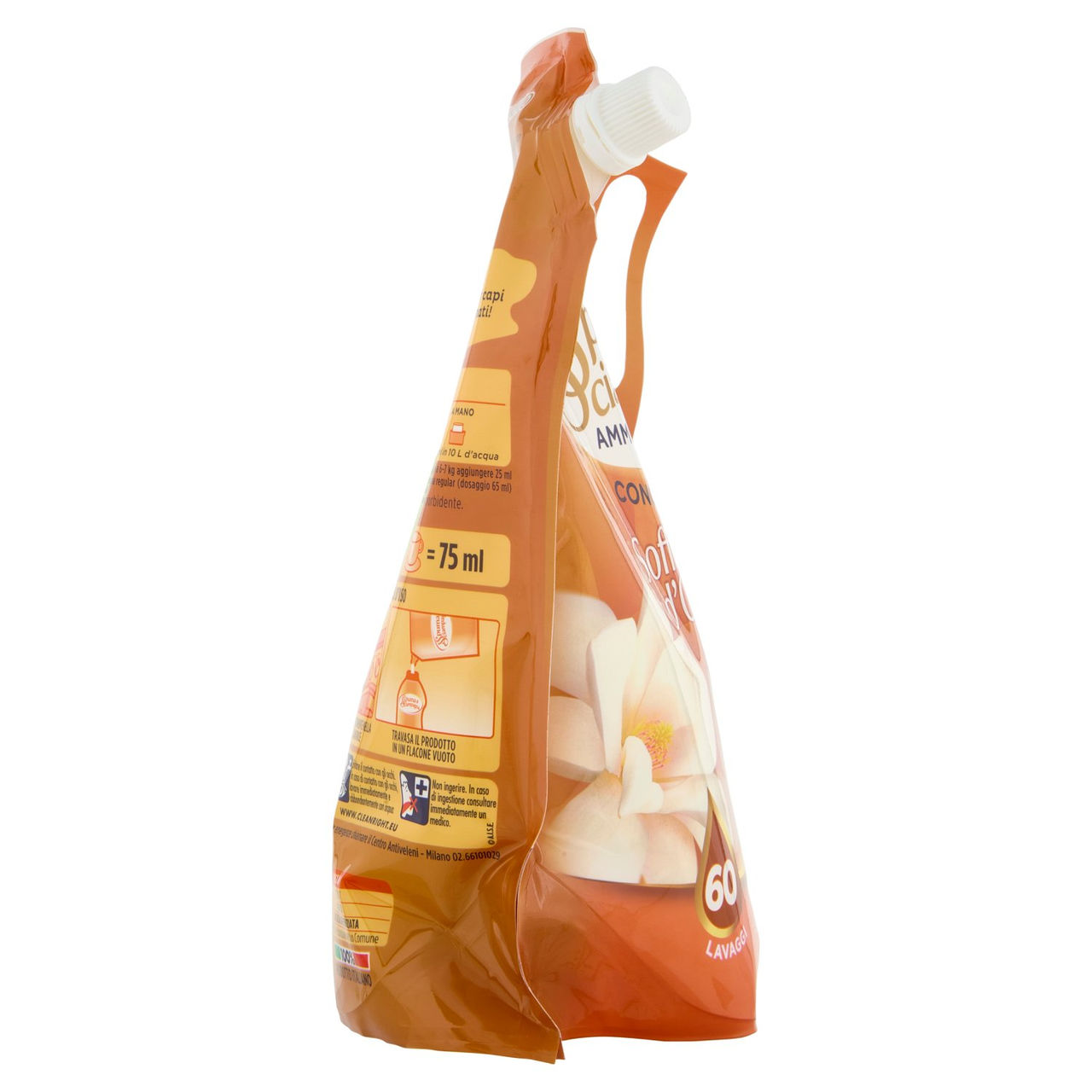 Spuma di Sciampagna Ammorbidente Concentrato Soffio d'Oriente Ecoricarica 1200 ml
